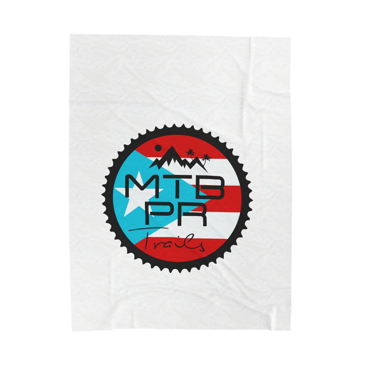 Velveteen Plush Blanket - MTB PR Trals - Bandera