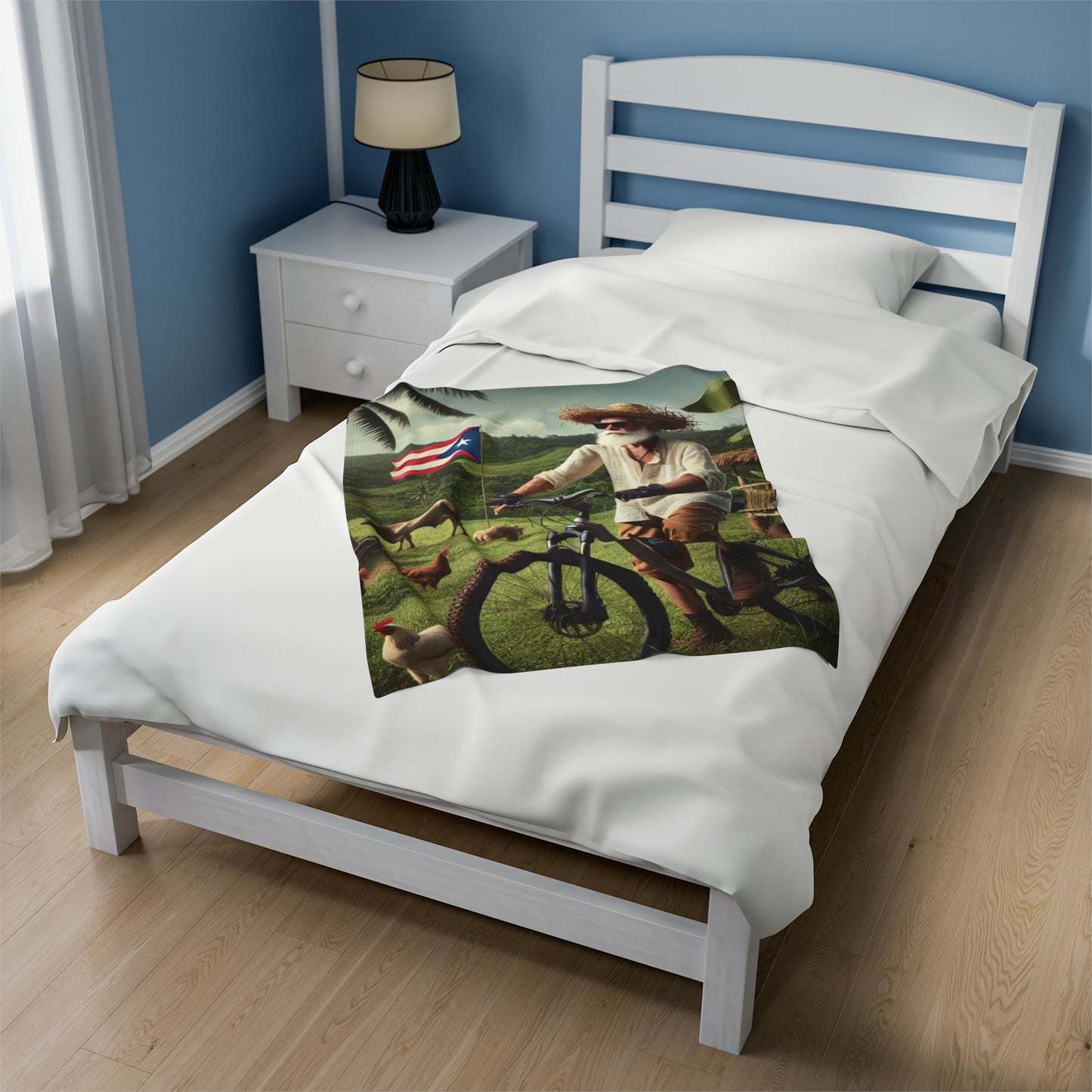 Velveteen Plush Blanket - MTB PR Trals - El Jibaro MTB