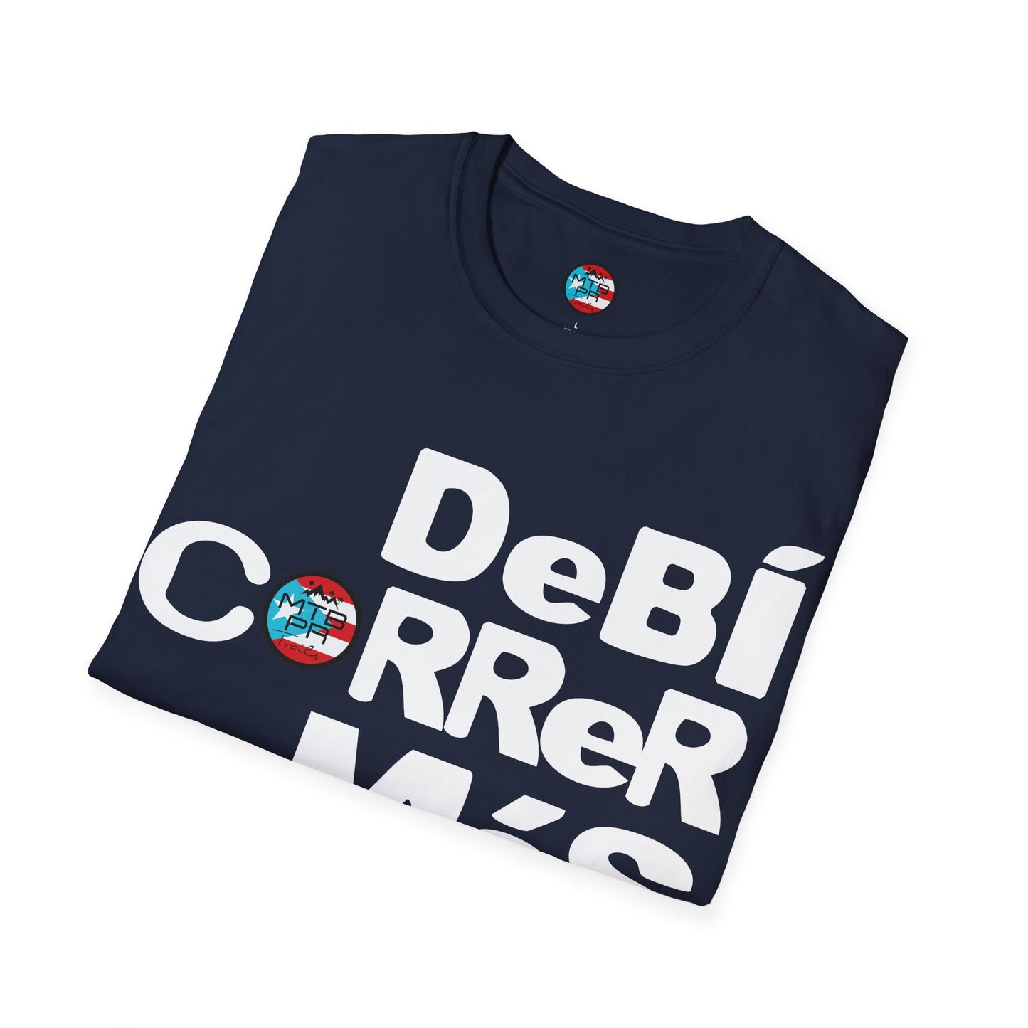 DeBI CoRReR MaS BICI - White - MTB PR TRAILS - Unisex Softstyle T-Shirt