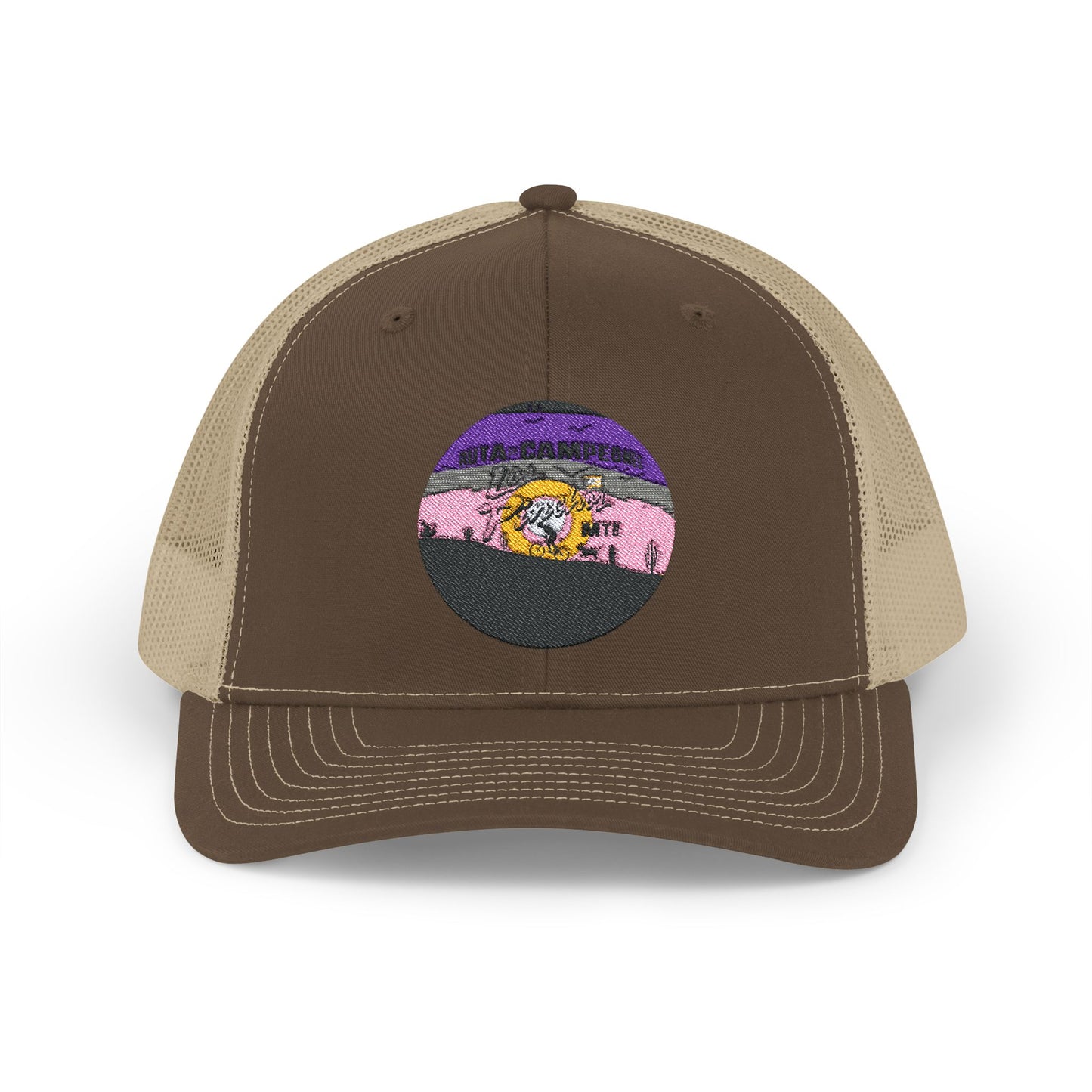 Snapback Trucker Cap - Los Pinchos MTB Trail - Logo Design - Salinas, Puerto Rico