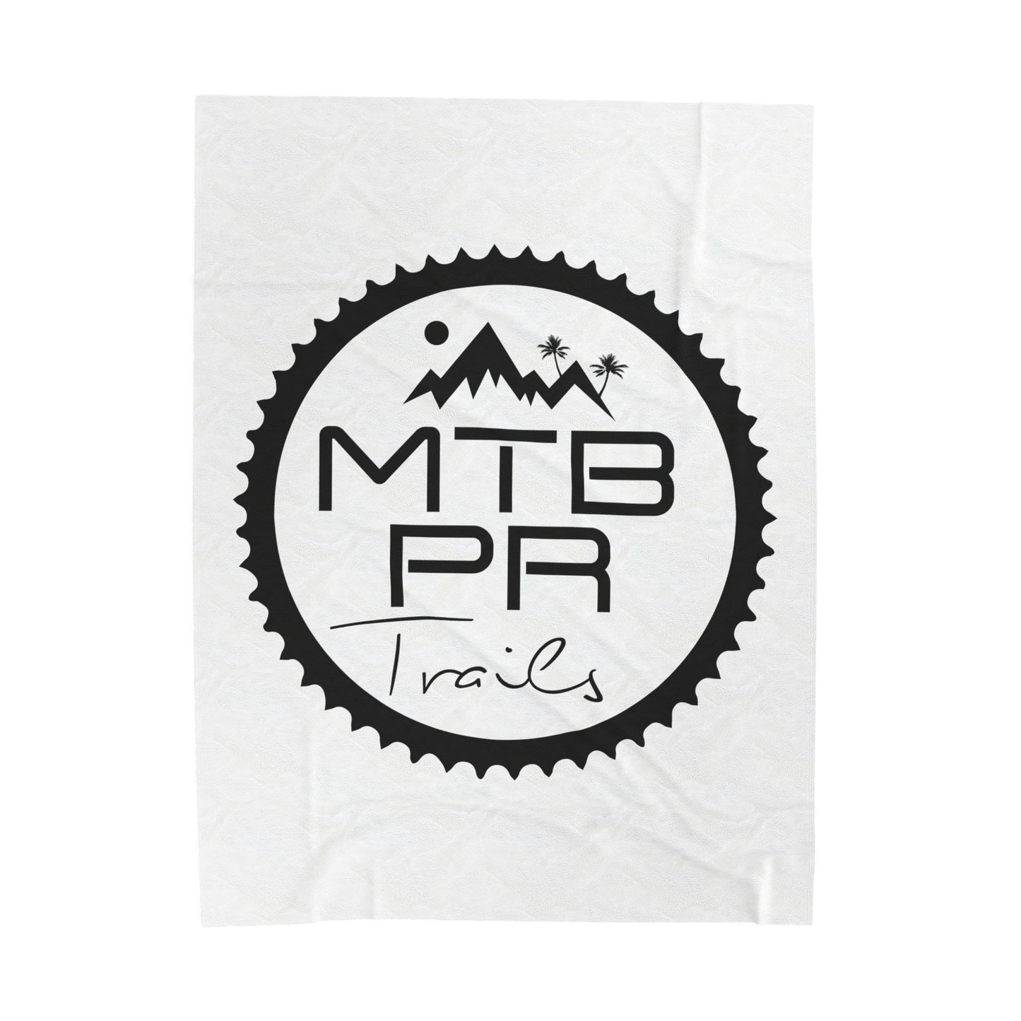 MTB PR Trails - OG Logo Velveteen Plush Blanket