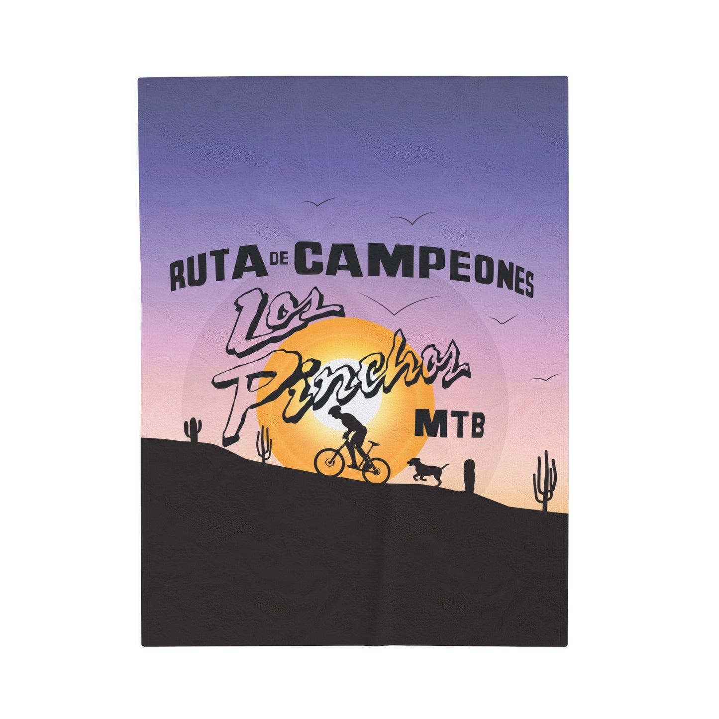 Velveteen Plush Blanket - Los Pinchos MTB