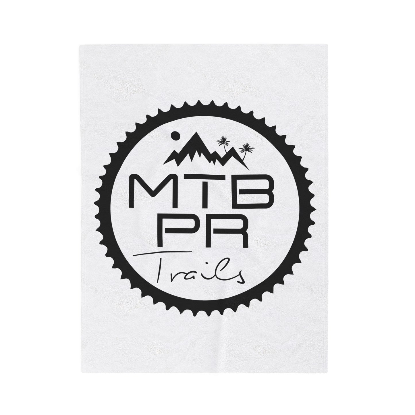 MTB PR Trails - OG Logo Velveteen Plush Blanket