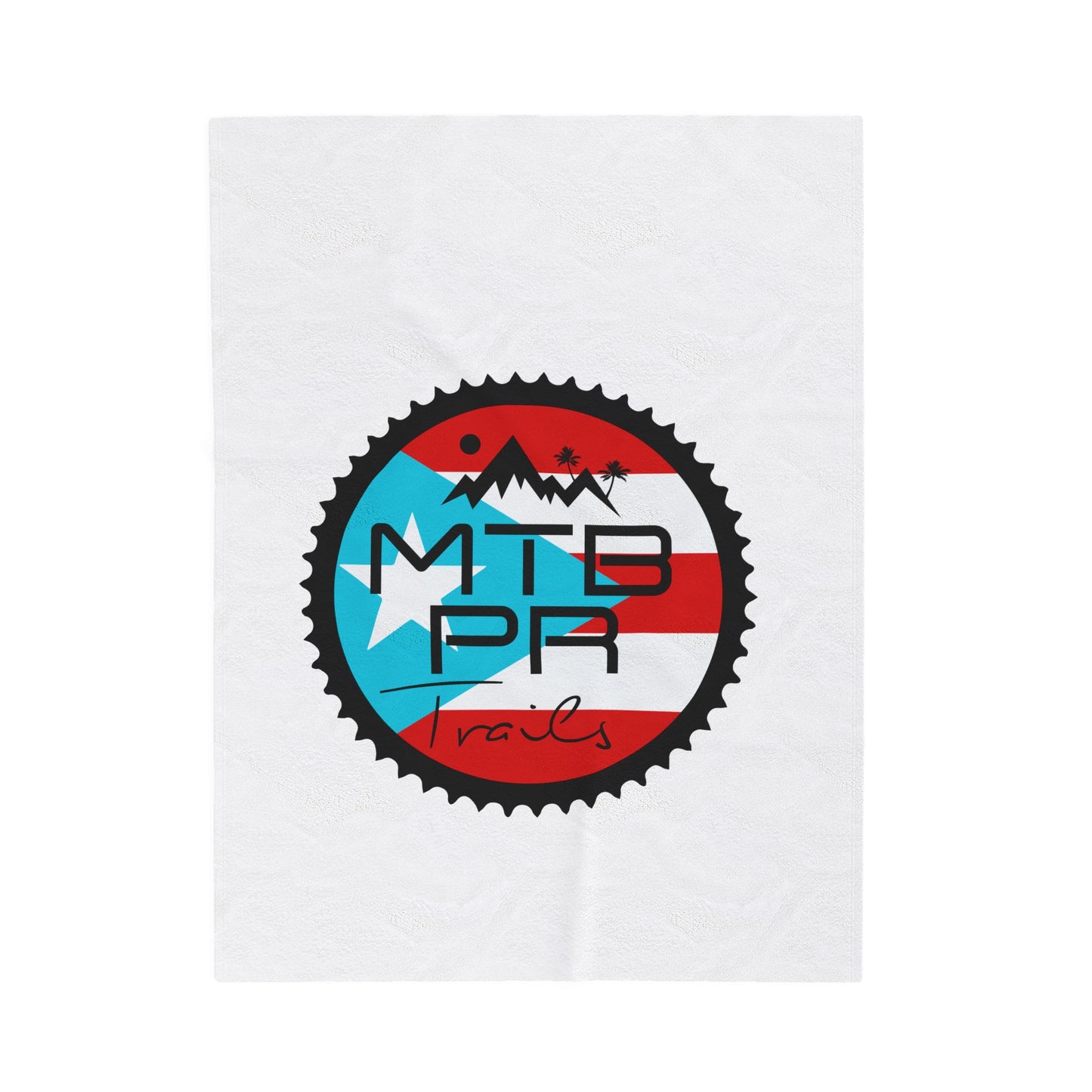 Velveteen Plush Blanket - MTB PR Trals - Bandera