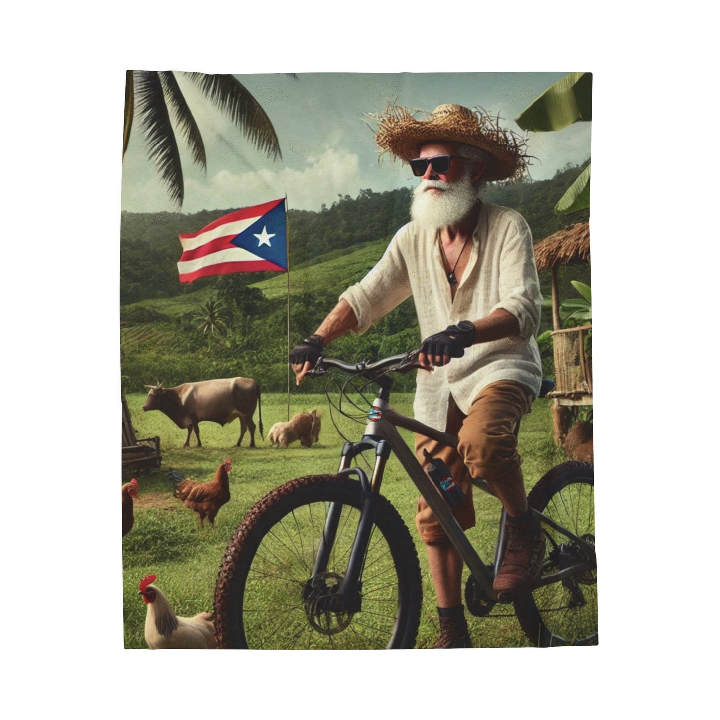 Velveteen Plush Blanket - MTB PR Trals - El Jibaro MTB