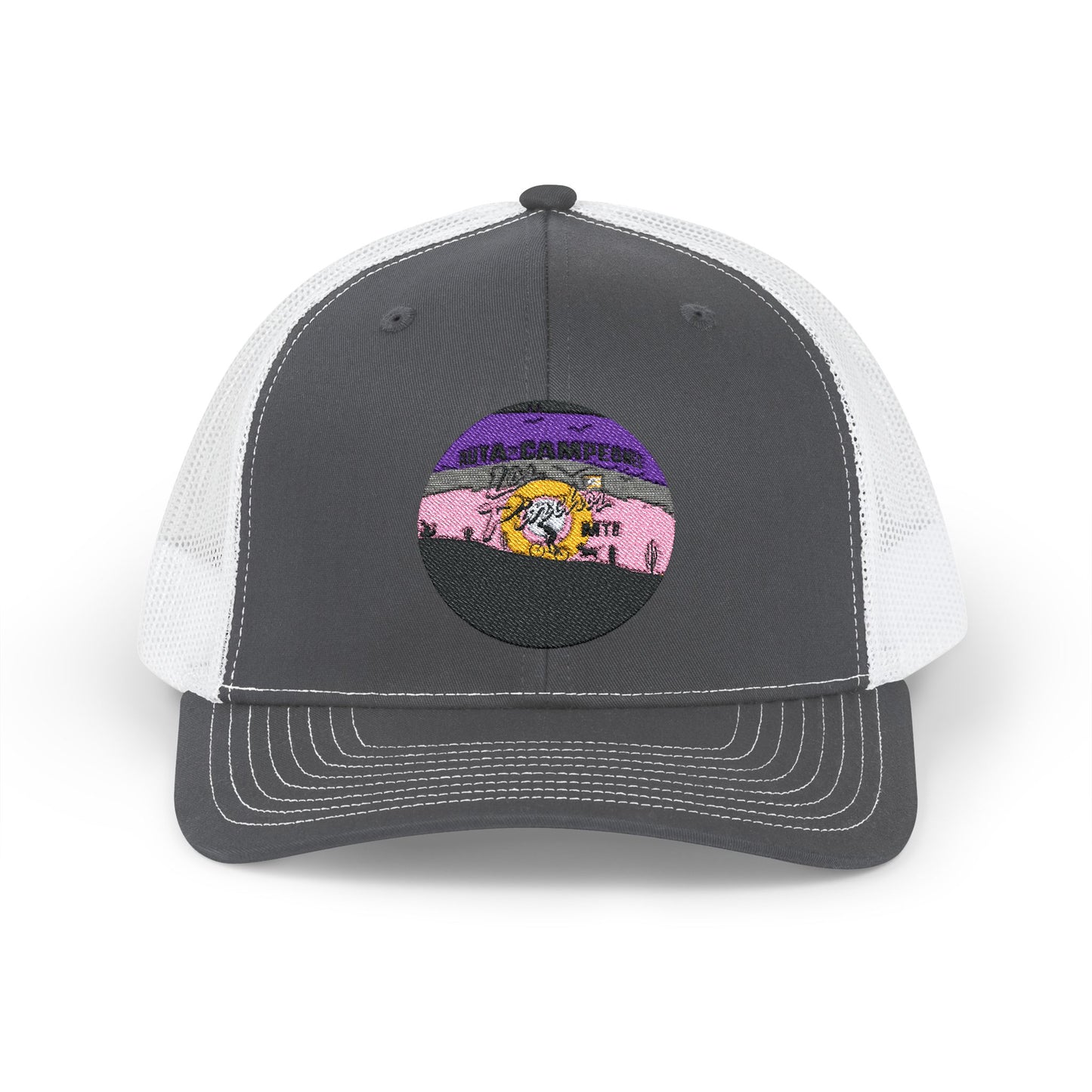 Snapback Trucker Cap - Los Pinchos MTB Trail - Logo Design - Salinas, Puerto Rico