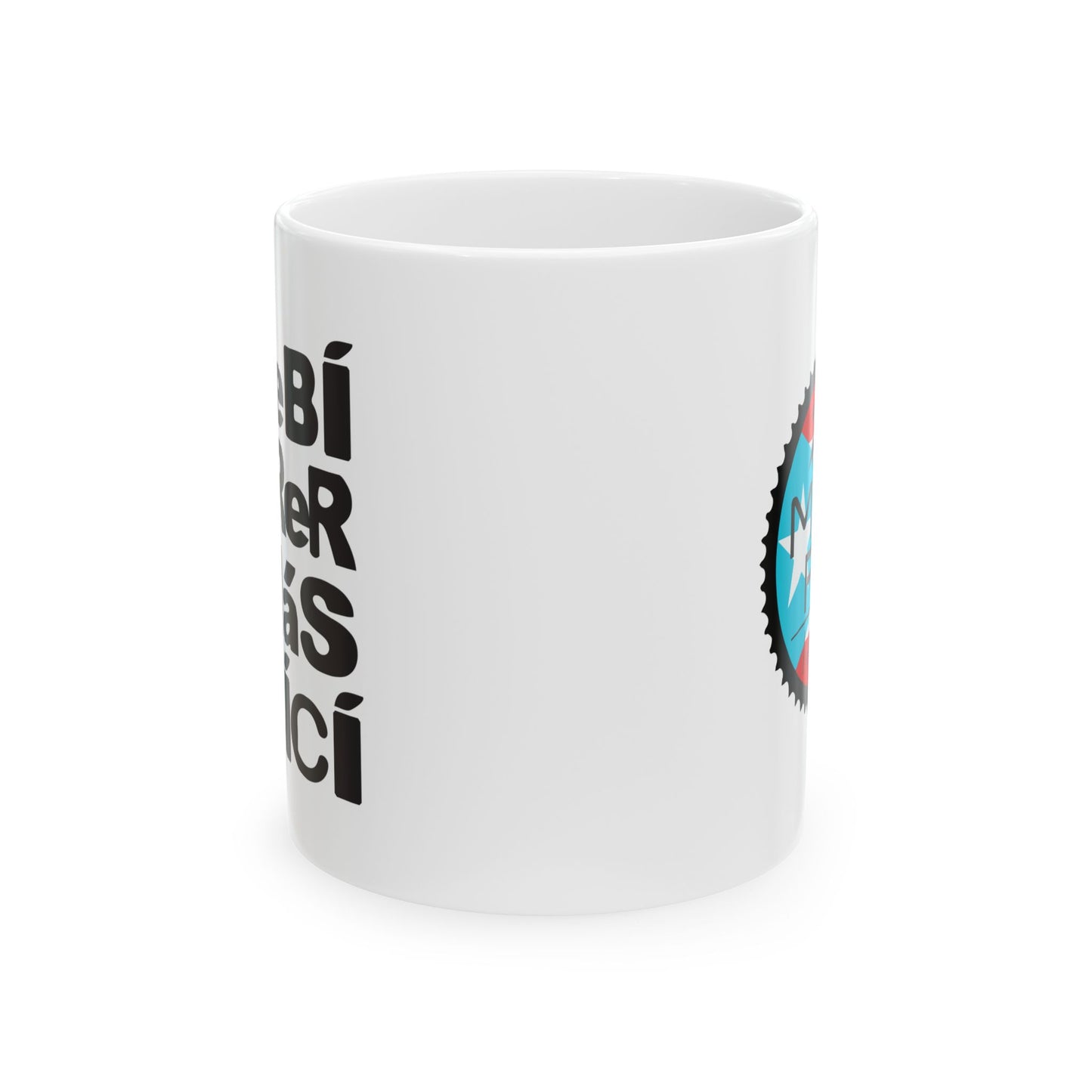 DeBI CoRRER MAS BICI - Black - Ceramic Mug, (11oz)