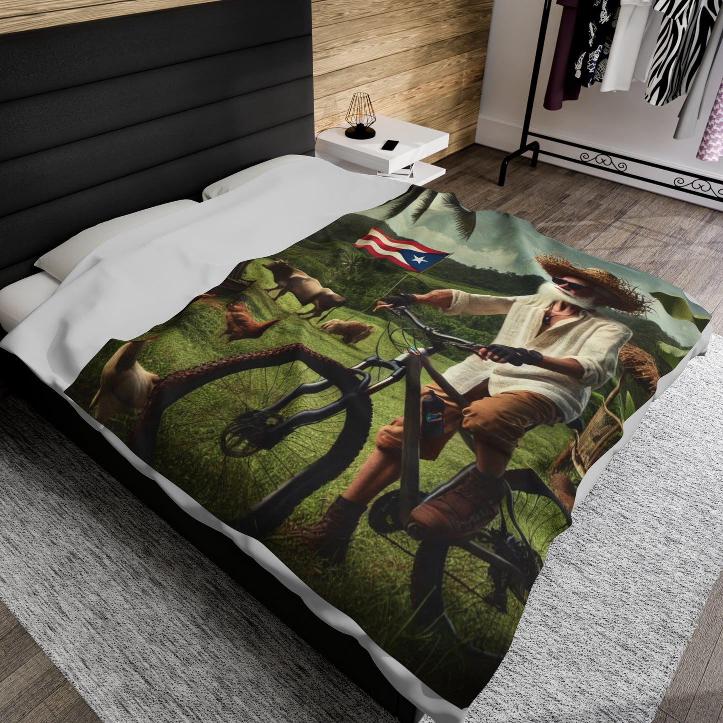 Velveteen Plush Blanket - MTB PR Trals - El Jibaro MTB