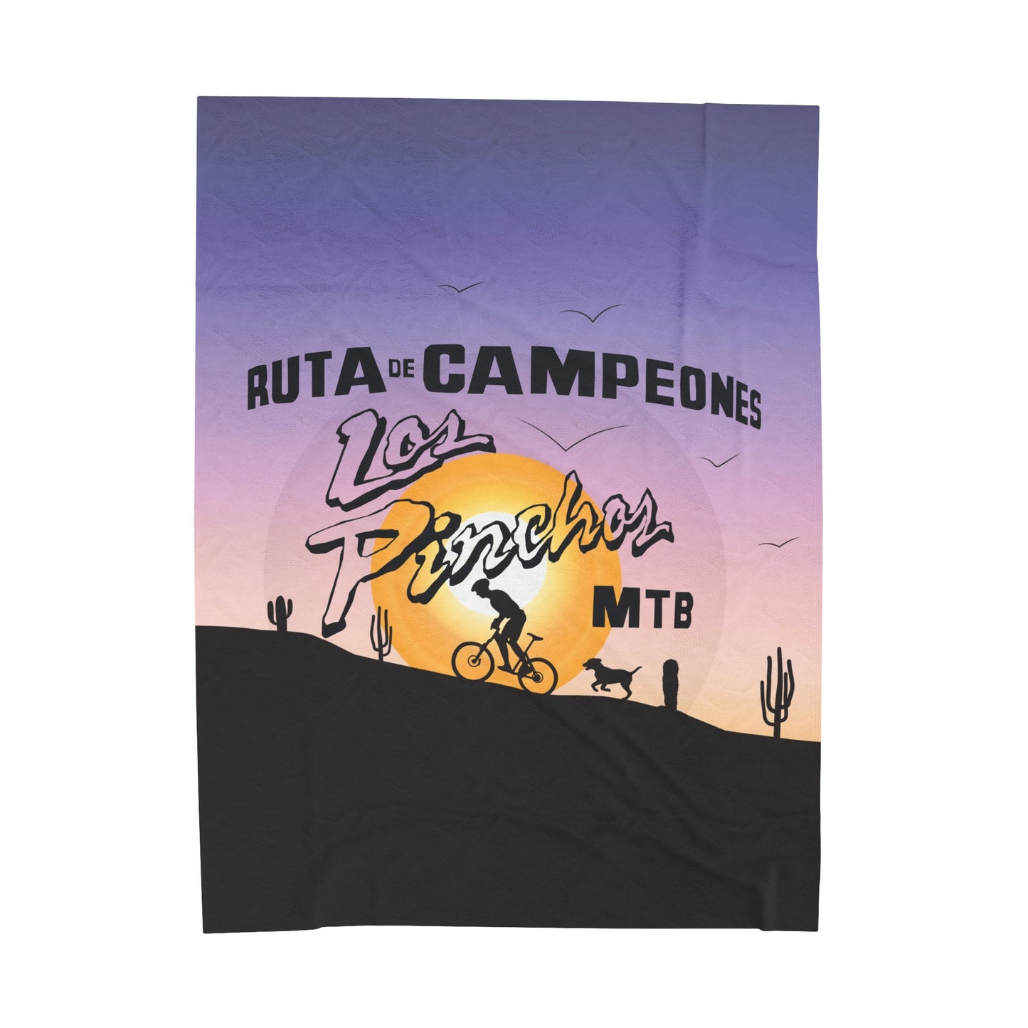 Velveteen Plush Blanket - Los Pinchos MTB