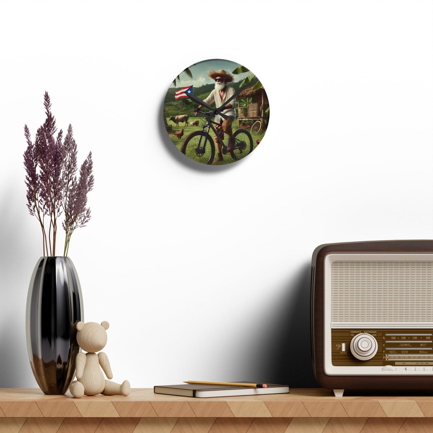 Acrylic Wall Clock - MTB PR Trails - El Jibaro MTB