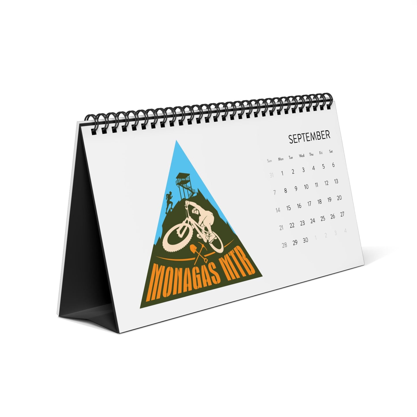MTB PR Trails - 2025 - Desktop Calendar (2025 grid)