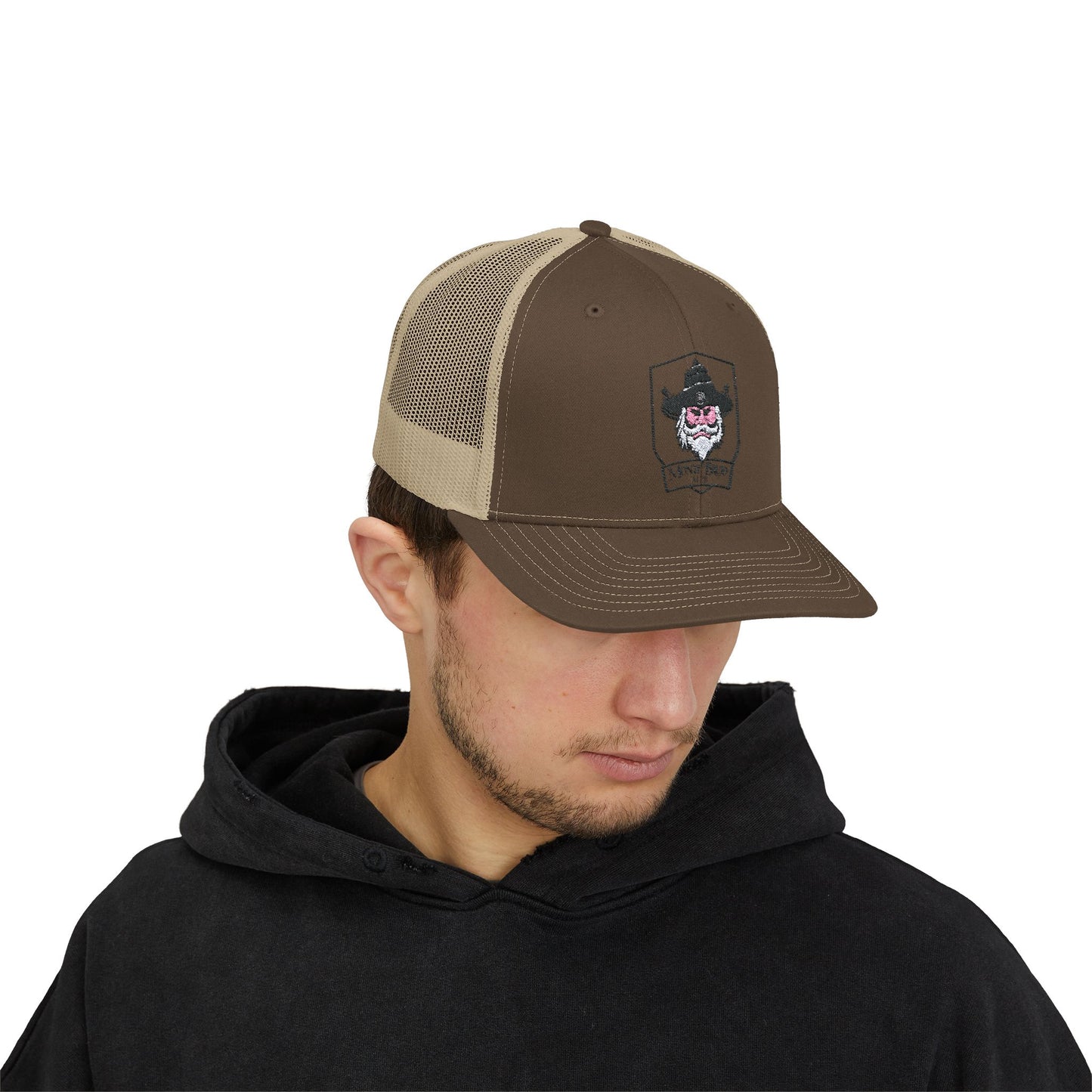 Snapback Trucker Cap - Monte Brujo MTB Trail Logo Design - Guayam Puerto Rico