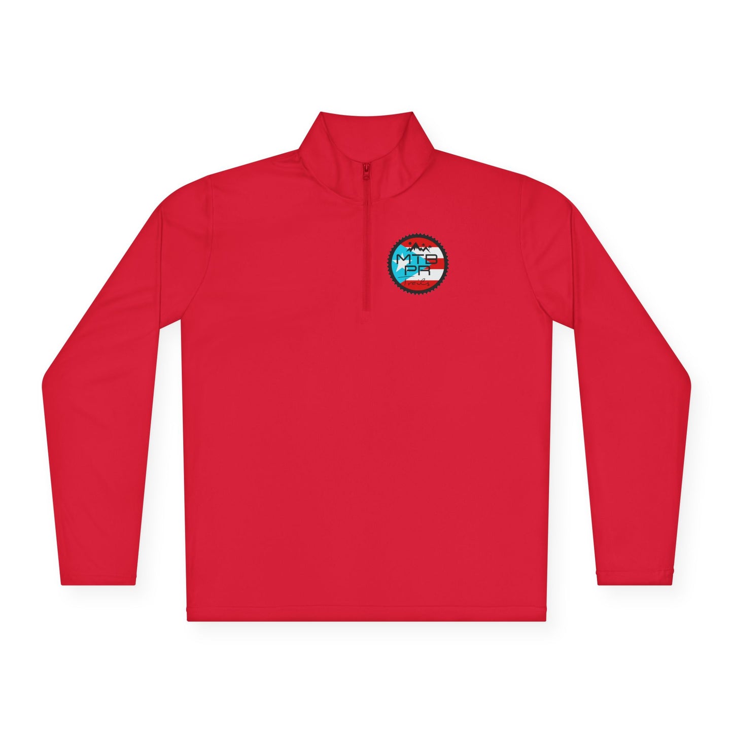 Unisex Quarter-Zip Pullover - MTB PR Trails - Bandera