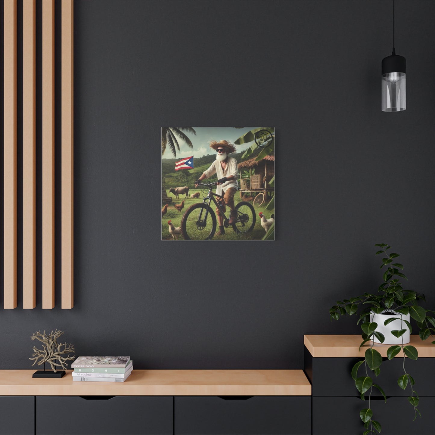 El Jibaro MTB - Matte Canvas, Stretched, 1.25"