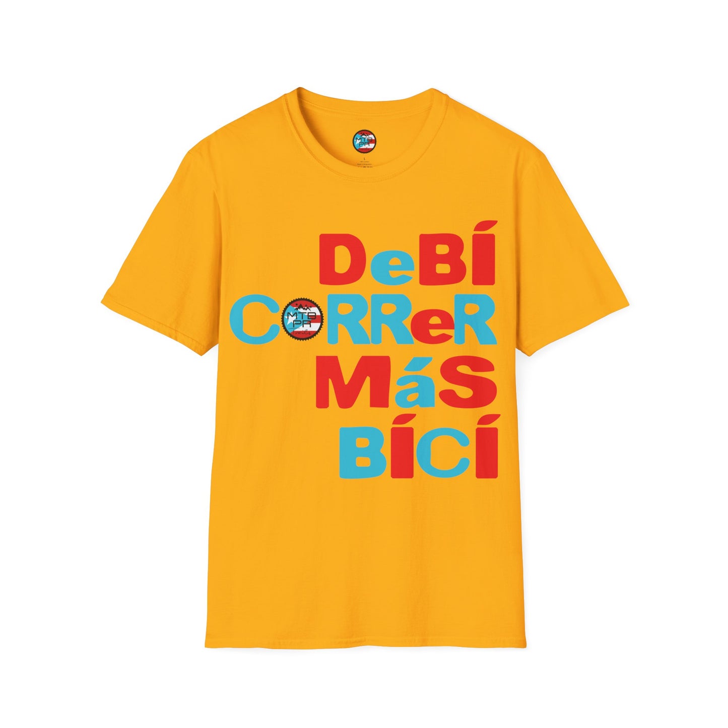 DeBI CoRReR MaS BICI - Bandera - MTB PR TRAILS - Unisex Softstyle T-Shirt