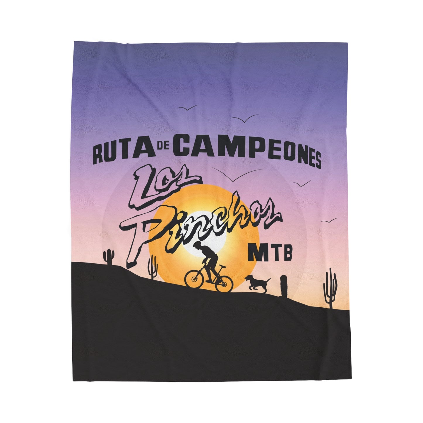Velveteen Plush Blanket - Los Pinchos MTB