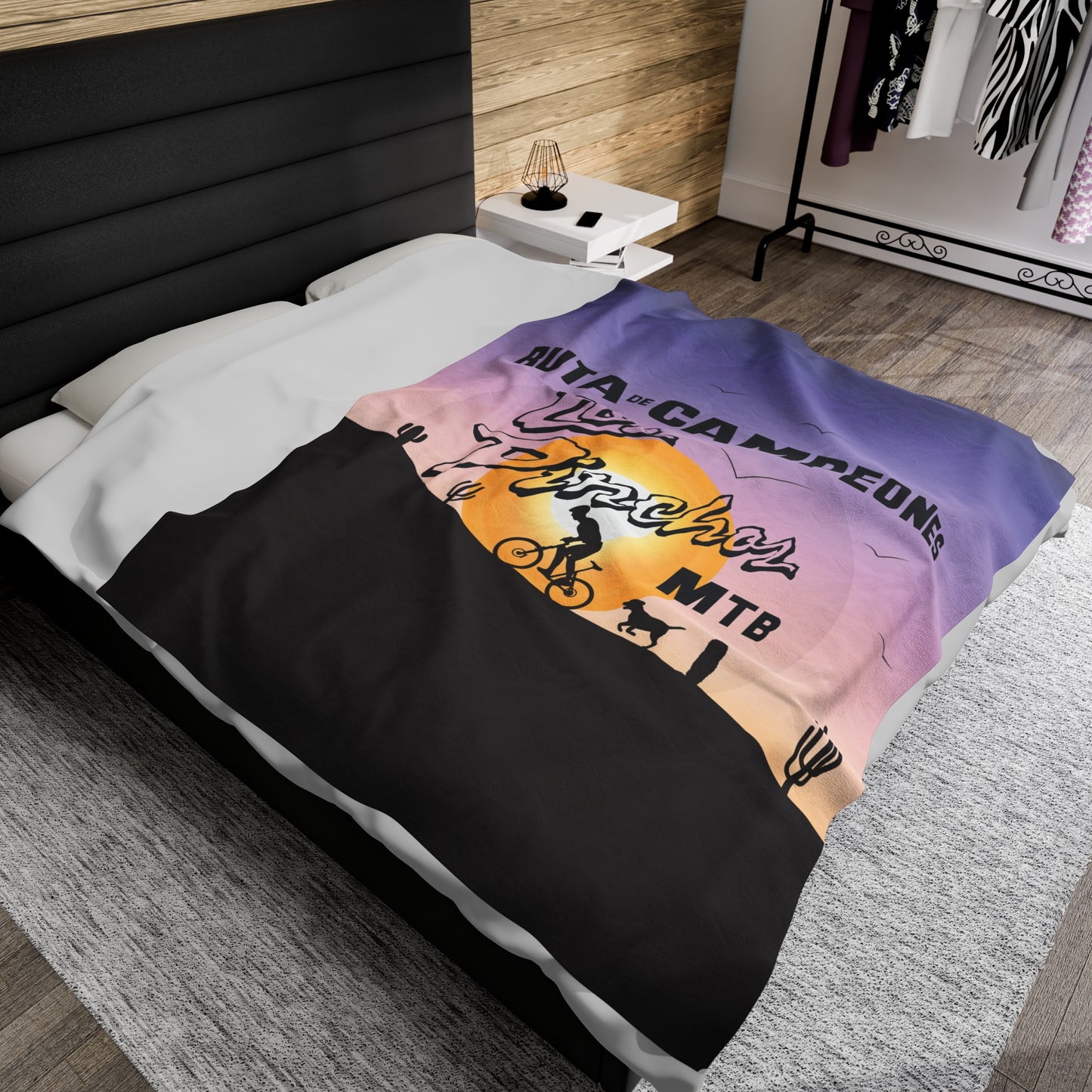 Velveteen Plush Blanket - Los Pinchos MTB