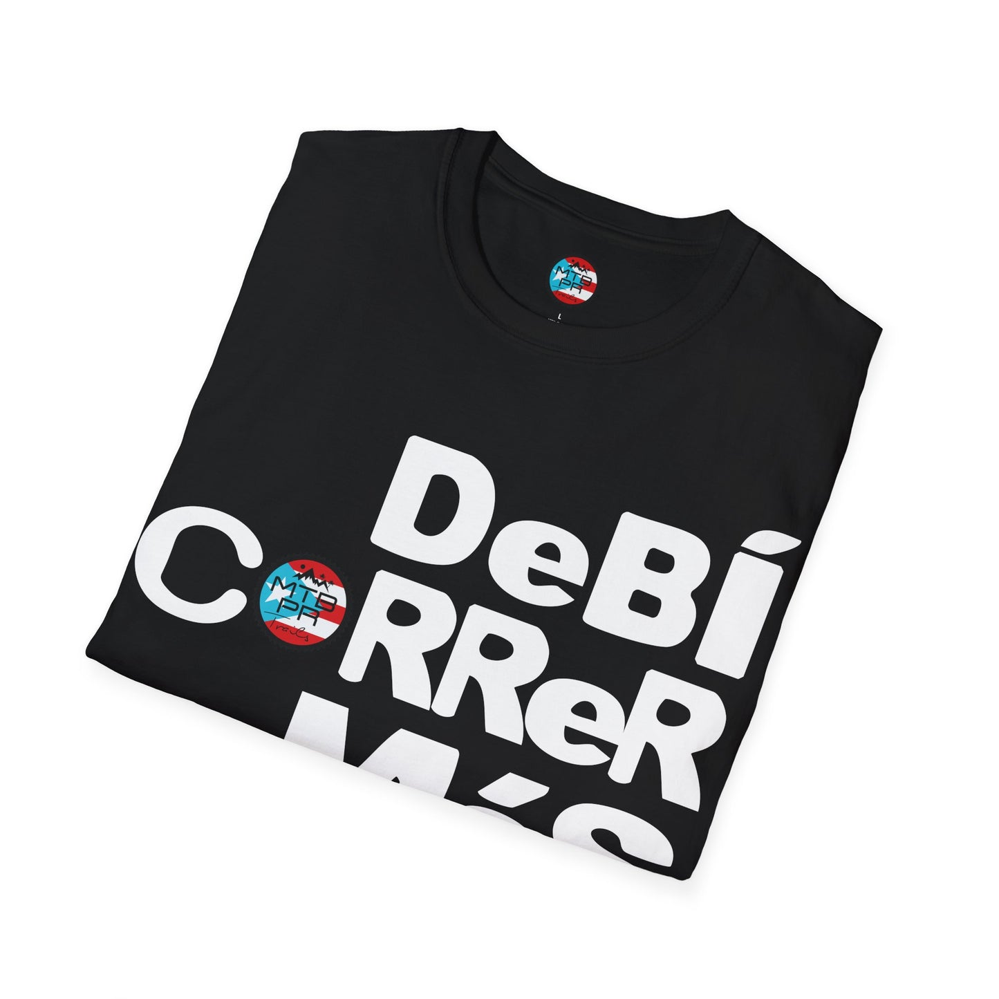 DeBI CoRReR MaS BICI - White - MTB PR TRAILS - Unisex Softstyle T-Shirt
