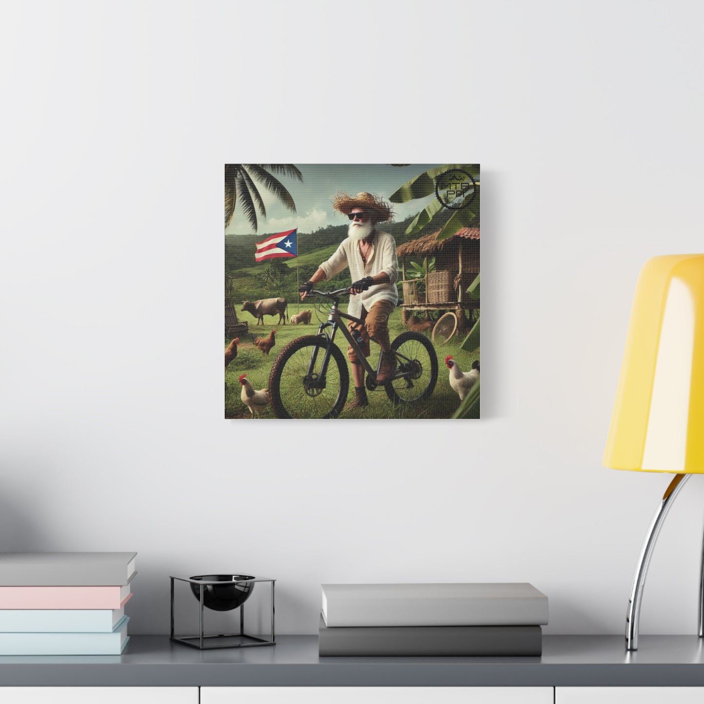 El Jibaro MTB - Matte Canvas, Stretched, 1.25"