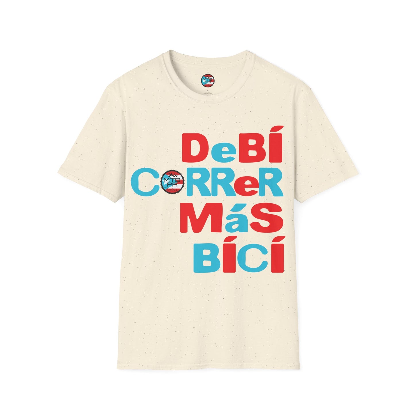 DeBI CoRReR MaS BICI - Bandera - MTB PR TRAILS - Unisex Softstyle T-Shirt
