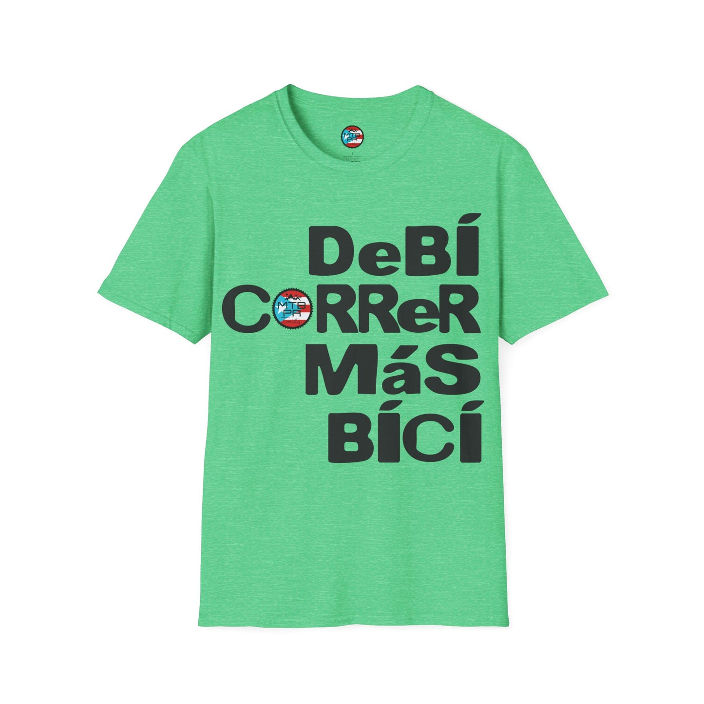 DeBI CoRReR MaS BICI - Black - MTB PR TRAILS - Unisex Softstyle T-Shirt