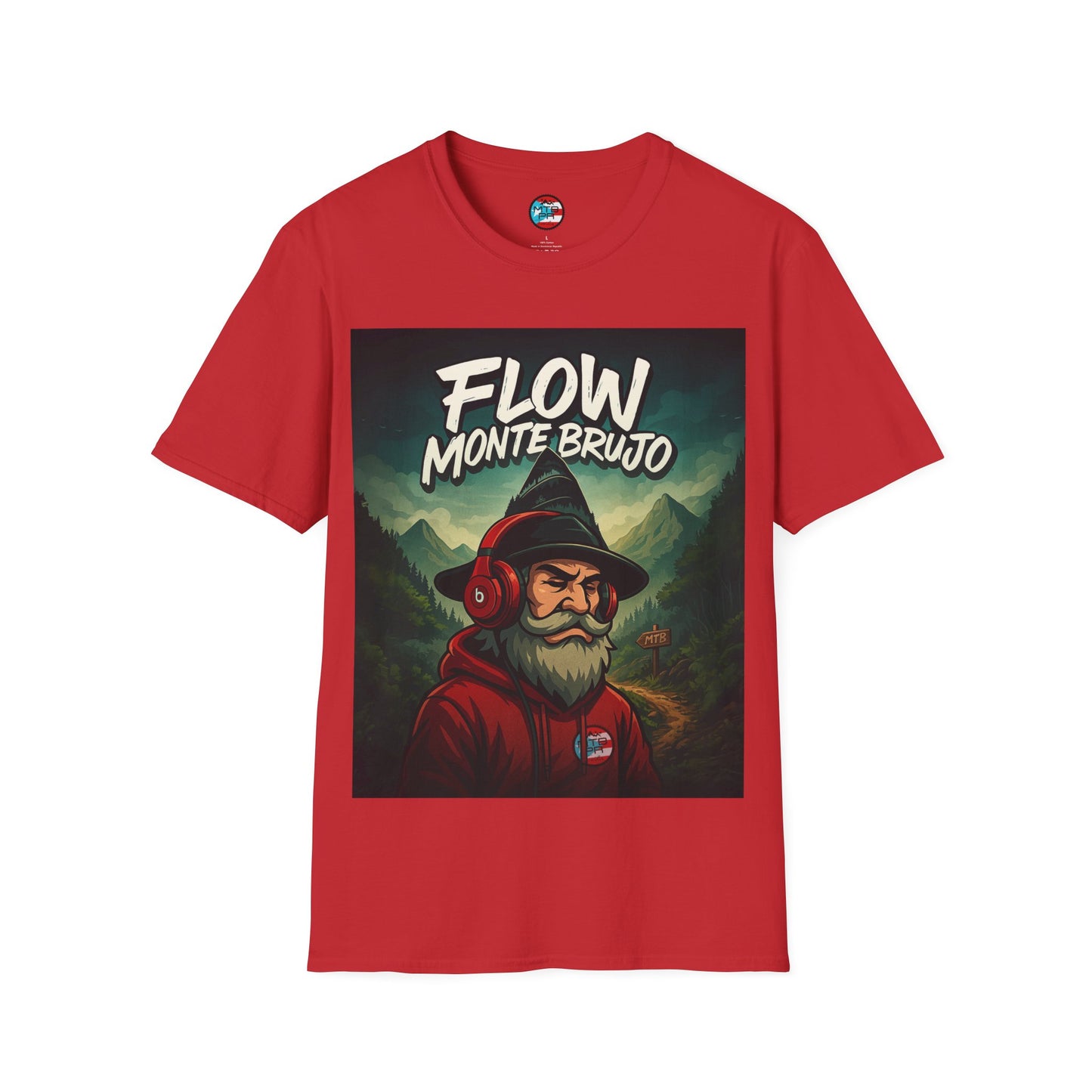 Flow Monte Brujo - MTB Trails - Unisex Softstyle T-Shirt