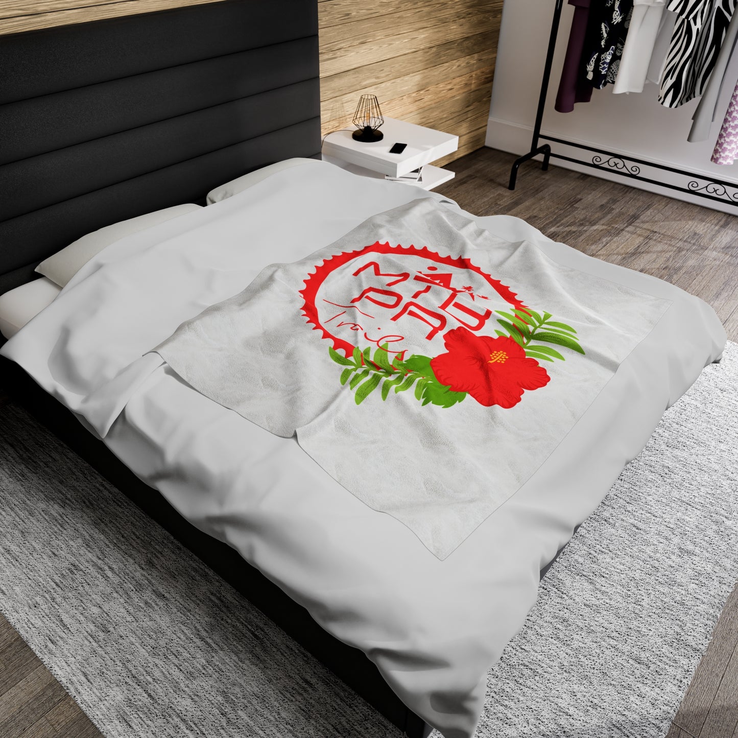 Velveteen Plush Blanket - MTB PR Trals - Amapola