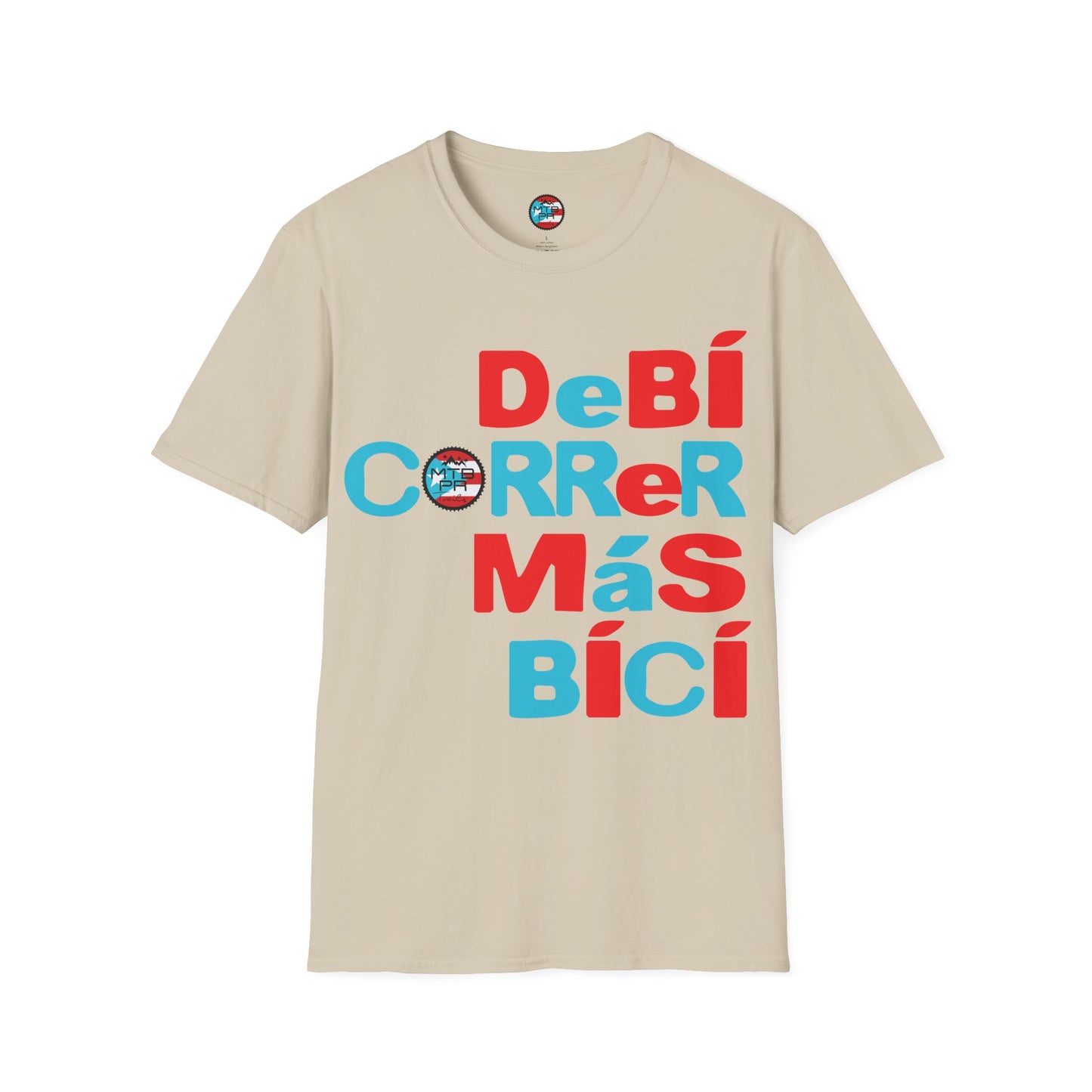 DeBI CoRReR MaS BICI - Bandera - MTB PR TRAILS - Unisex Softstyle T-Shirt