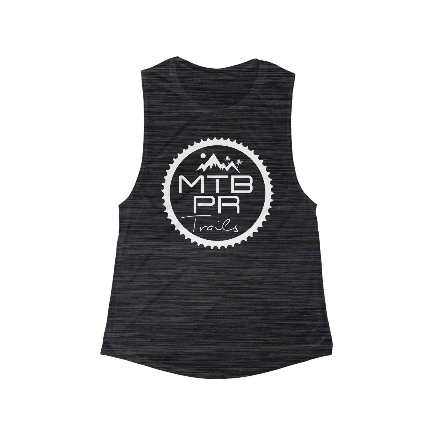MTB PR Trails - OG LOGO - Women's Flowy Scoop Muscle Tank