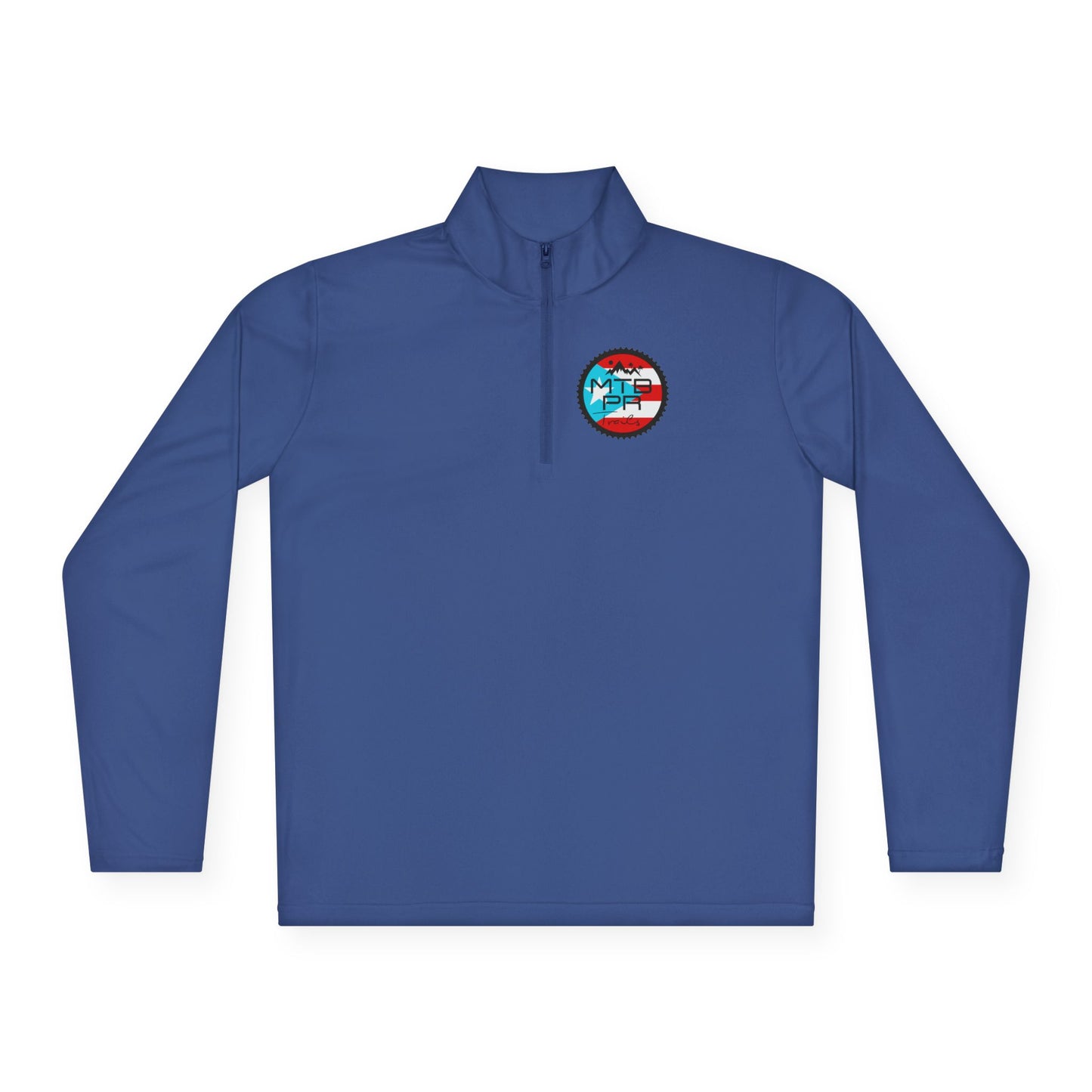 Unisex Quarter-Zip Pullover - MTB PR Trails - Bandera