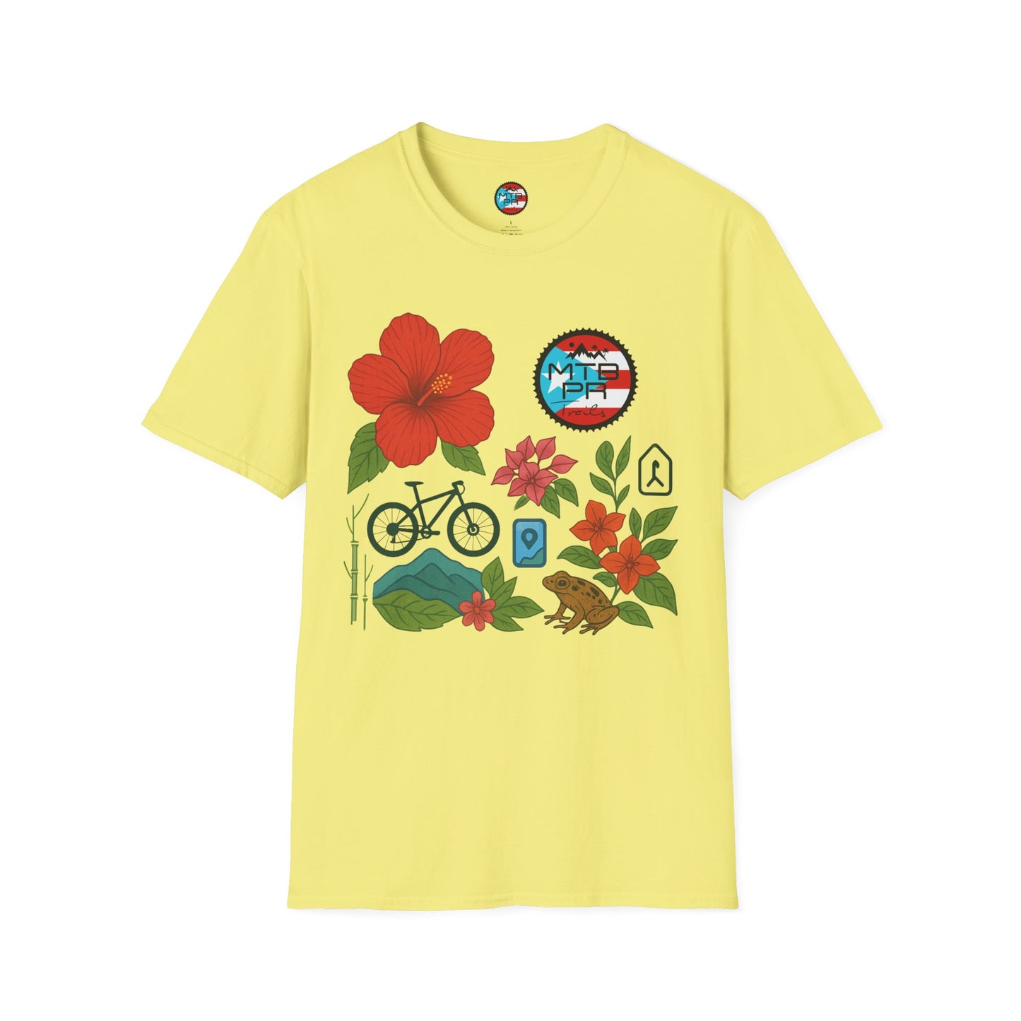 Amapola Location PR - MTB PR TRAILS - Unisex Softstyle T-Shirt