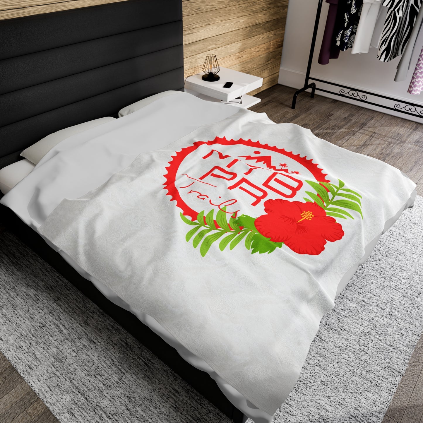 Velveteen Plush Blanket - MTB PR Trals - Amapola
