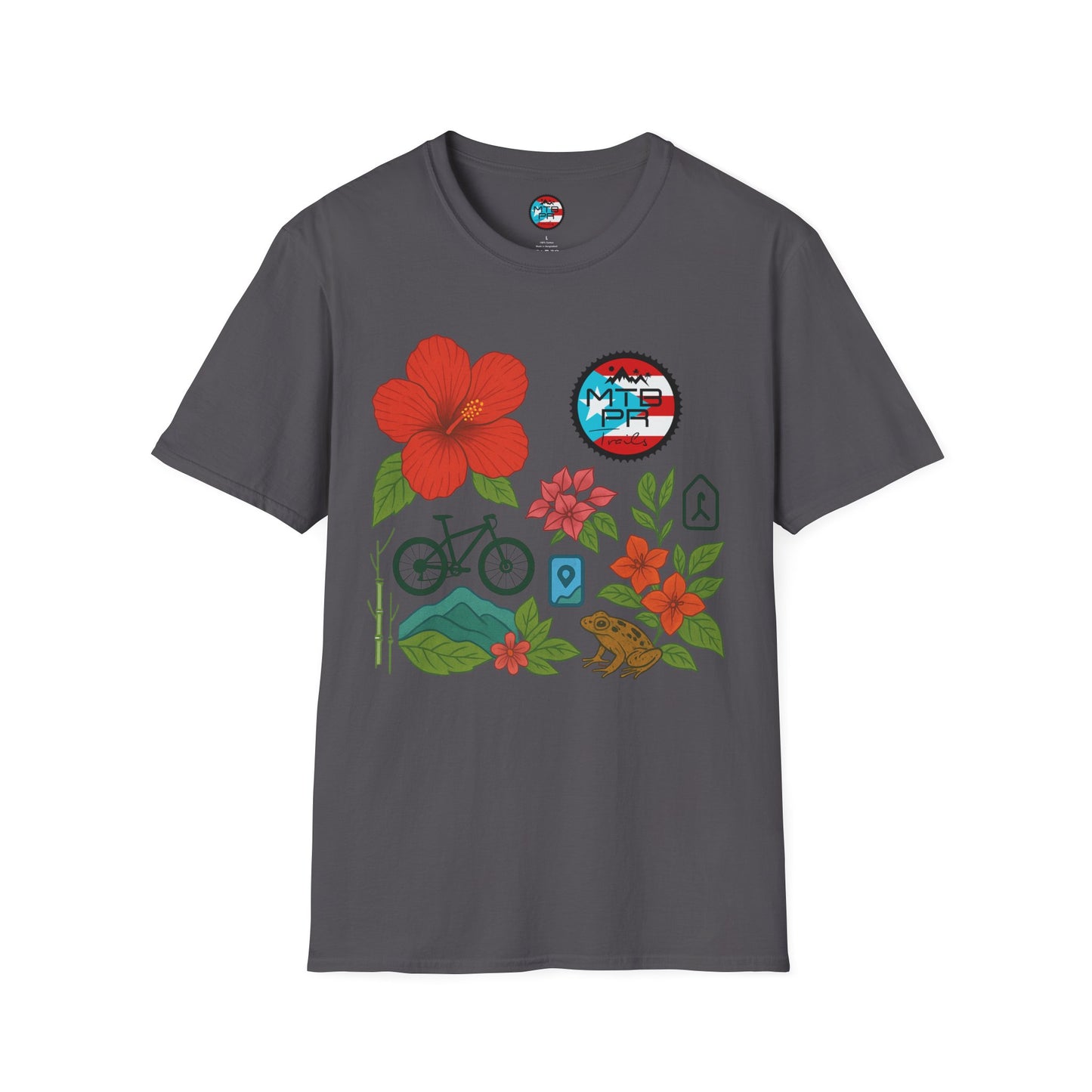 Amapola Location PR - MTB PR TRAILS - Unisex Softstyle T-Shirt
