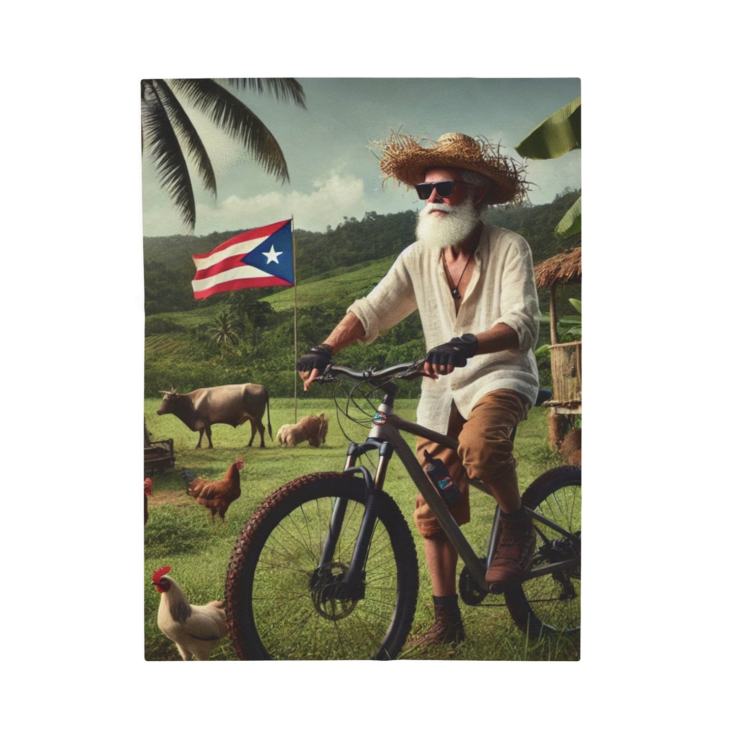 Velveteen Plush Blanket - MTB PR Trals - El Jibaro MTB