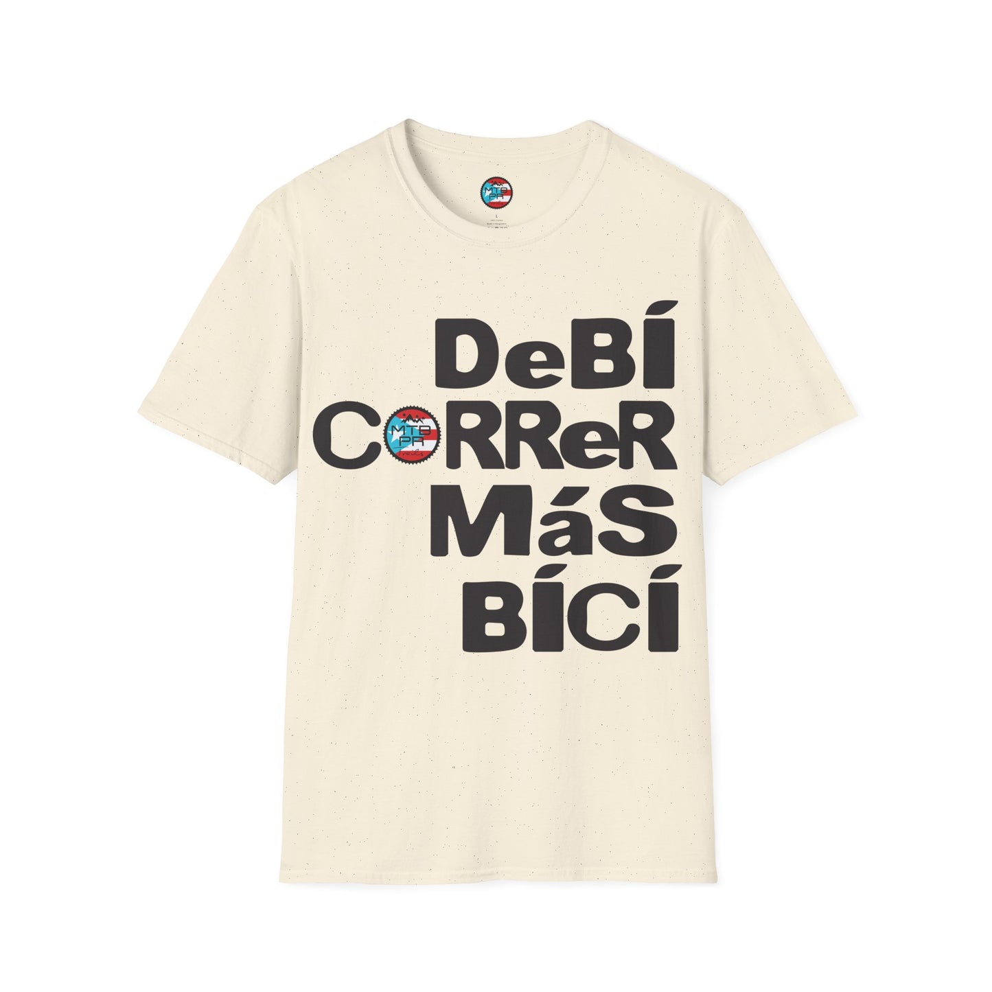 DeBI CoRReR MaS BICI - Black - MTB PR TRAILS - Unisex Softstyle T-Shirt