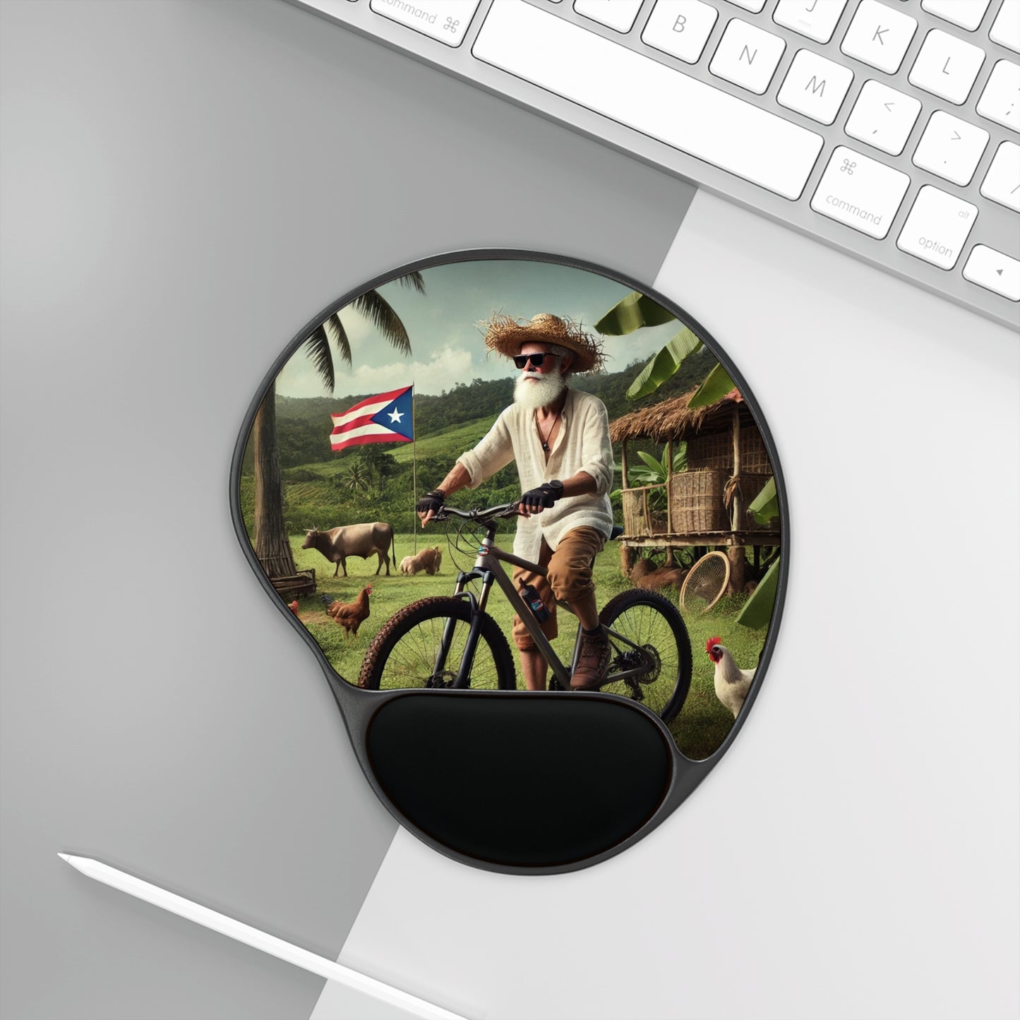 Mouse Pad With Wrist Rest - El Jibaro MTB