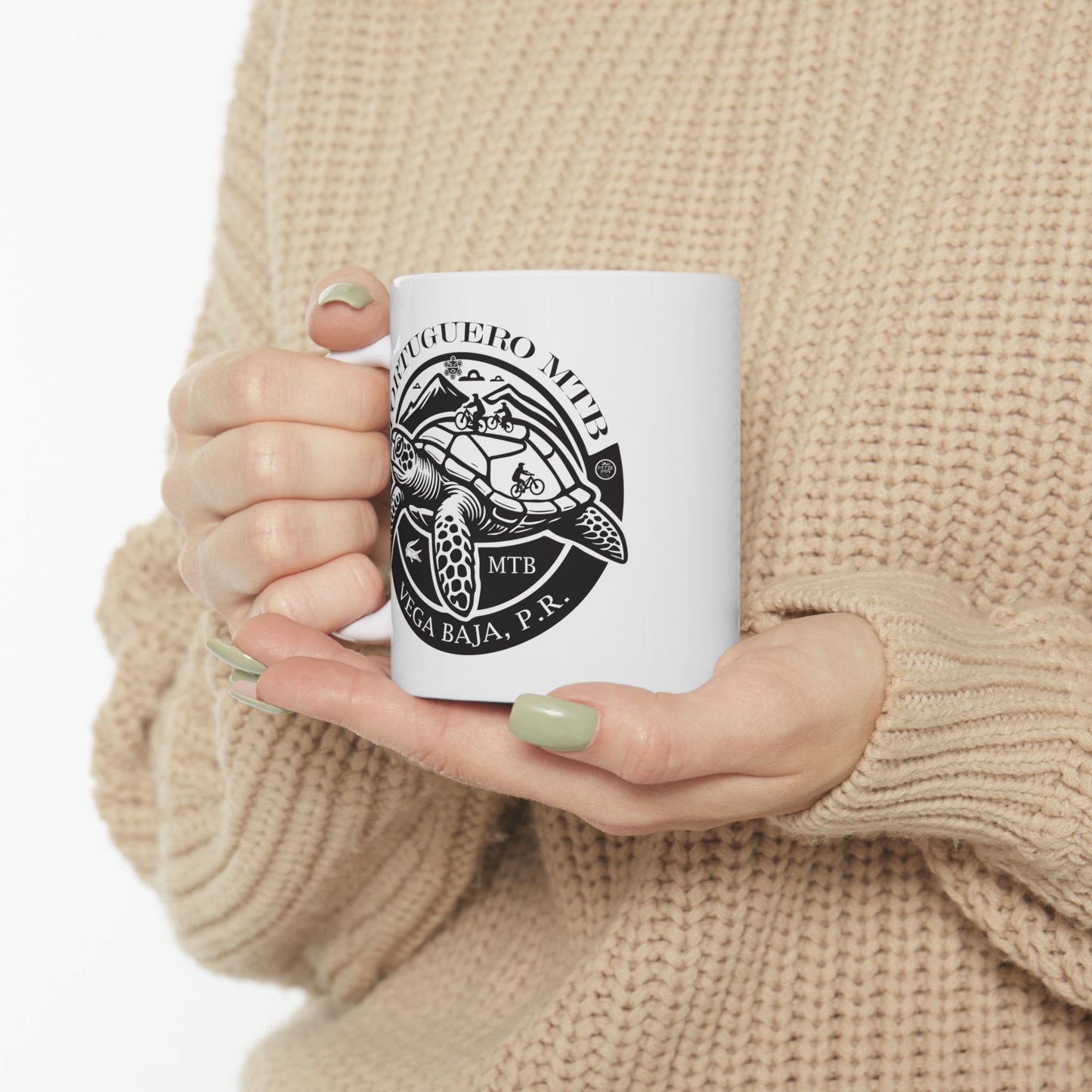 Tortuguero MTB - Ceramic Mug, (11oz)