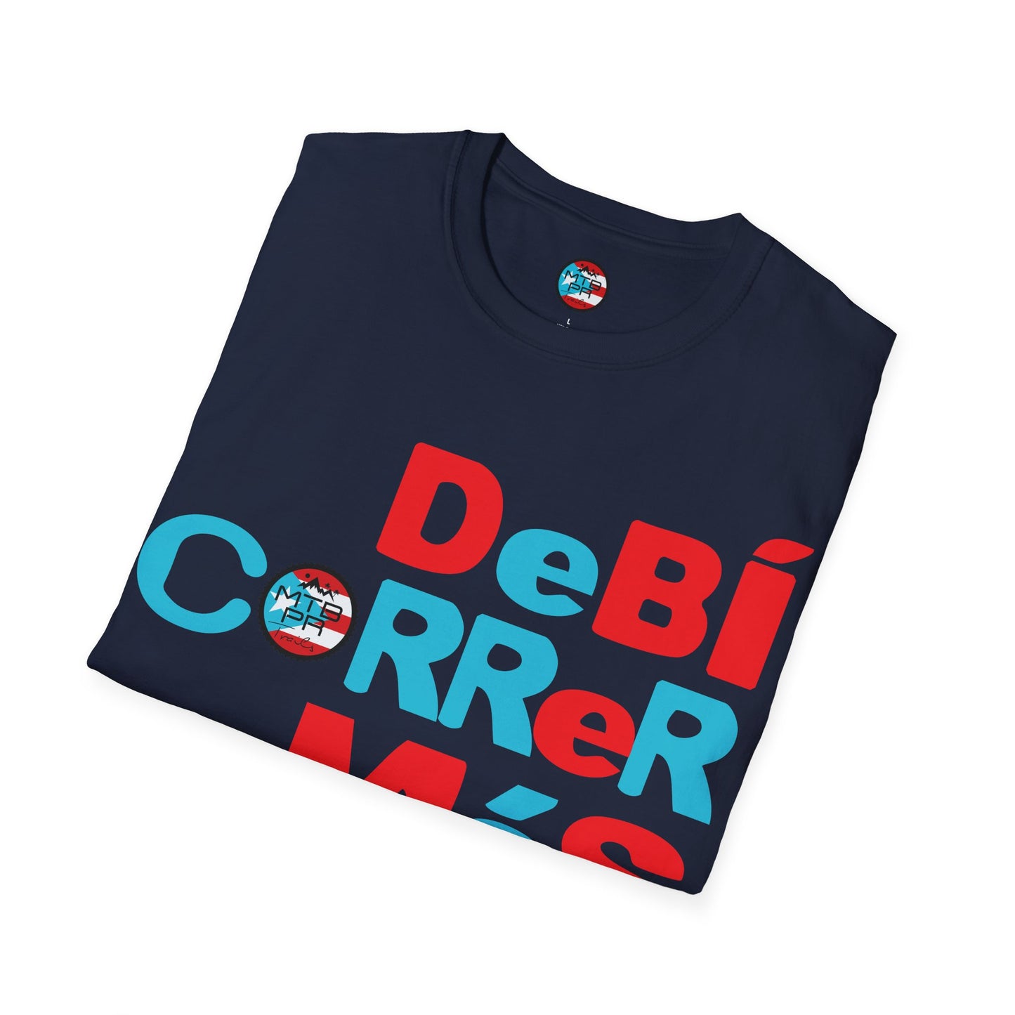 DeBI CoRReR MaS BICI - Bandera - MTB PR TRAILS - Unisex Softstyle T-Shirt