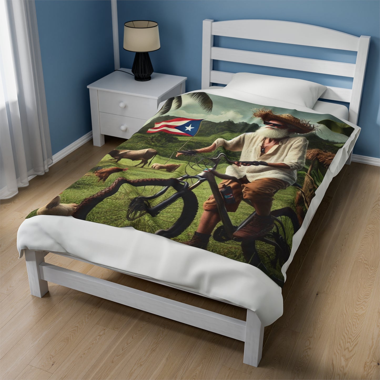 Velveteen Plush Blanket - MTB PR Trals - El Jibaro MTB