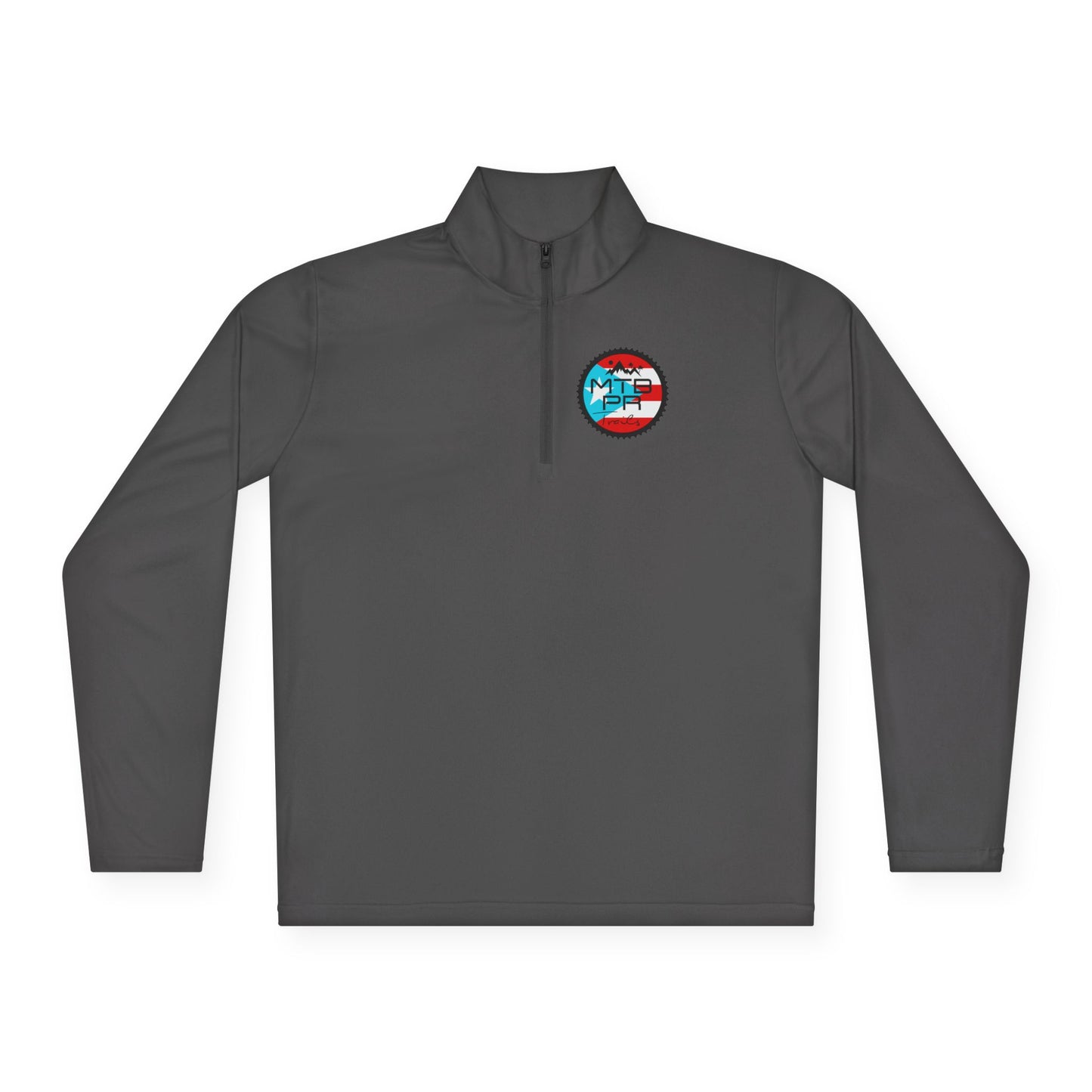 Unisex Quarter-Zip Pullover - MTB PR Trails - Bandera