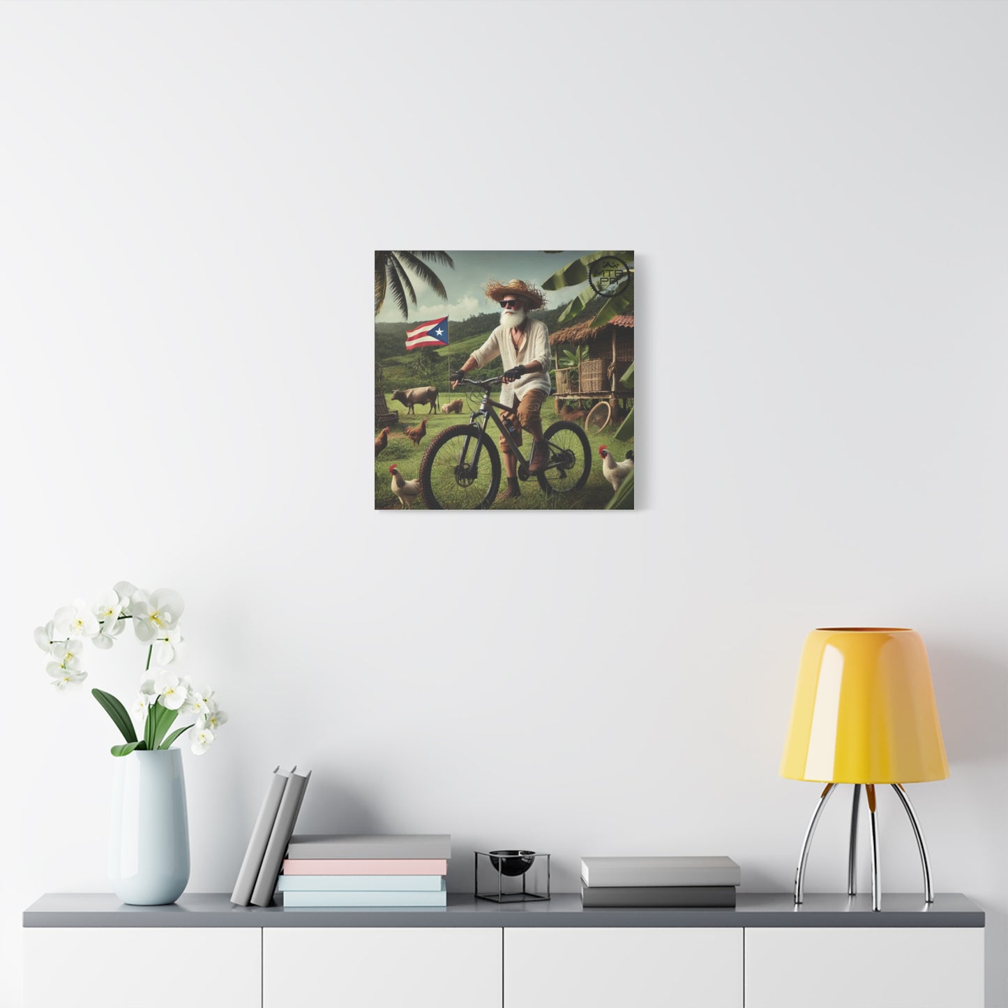 El Jibaro MTB - Matte Canvas, Stretched, 1.25"