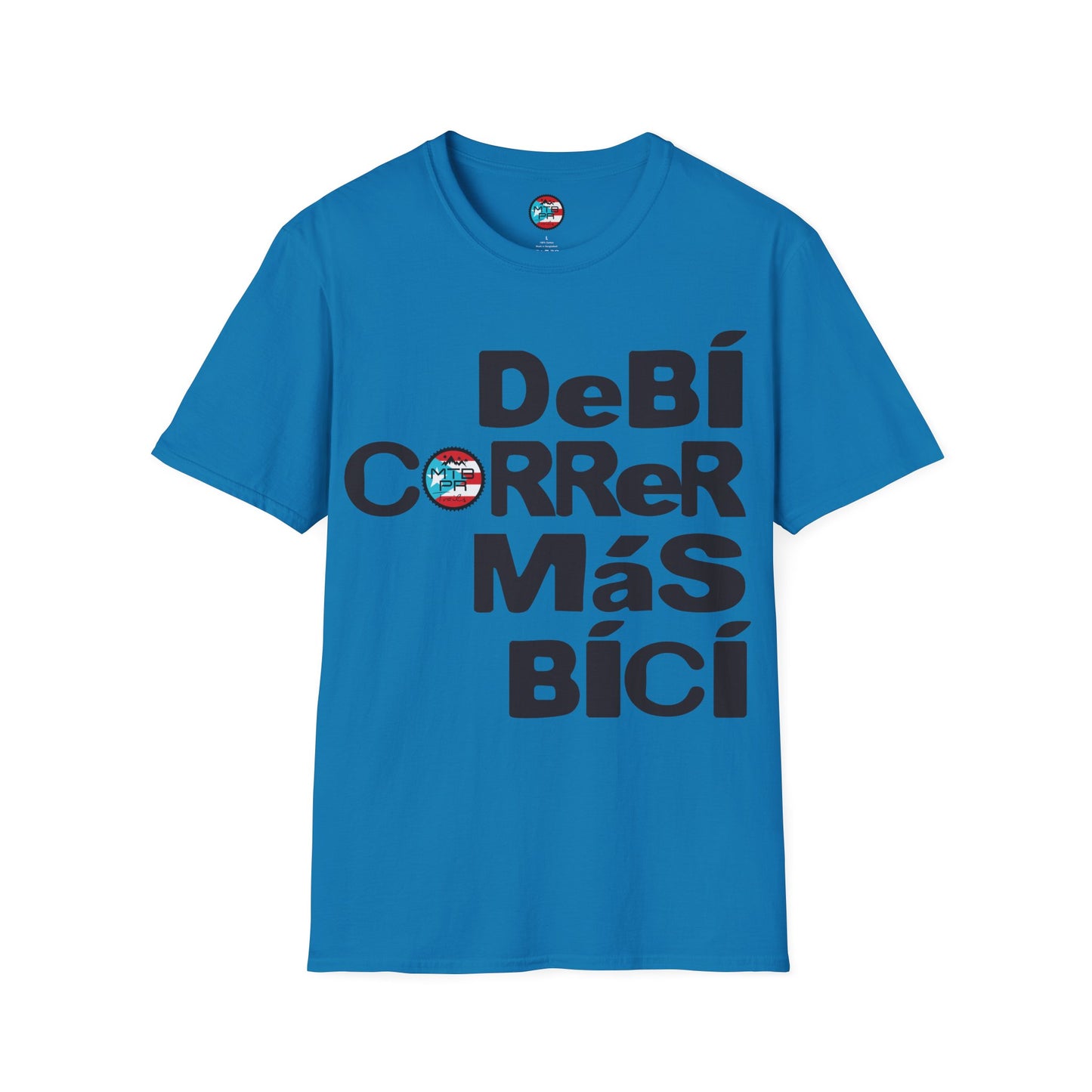 DeBI CoRReR MaS BICI - Black - MTB PR TRAILS - Unisex Softstyle T-Shirt