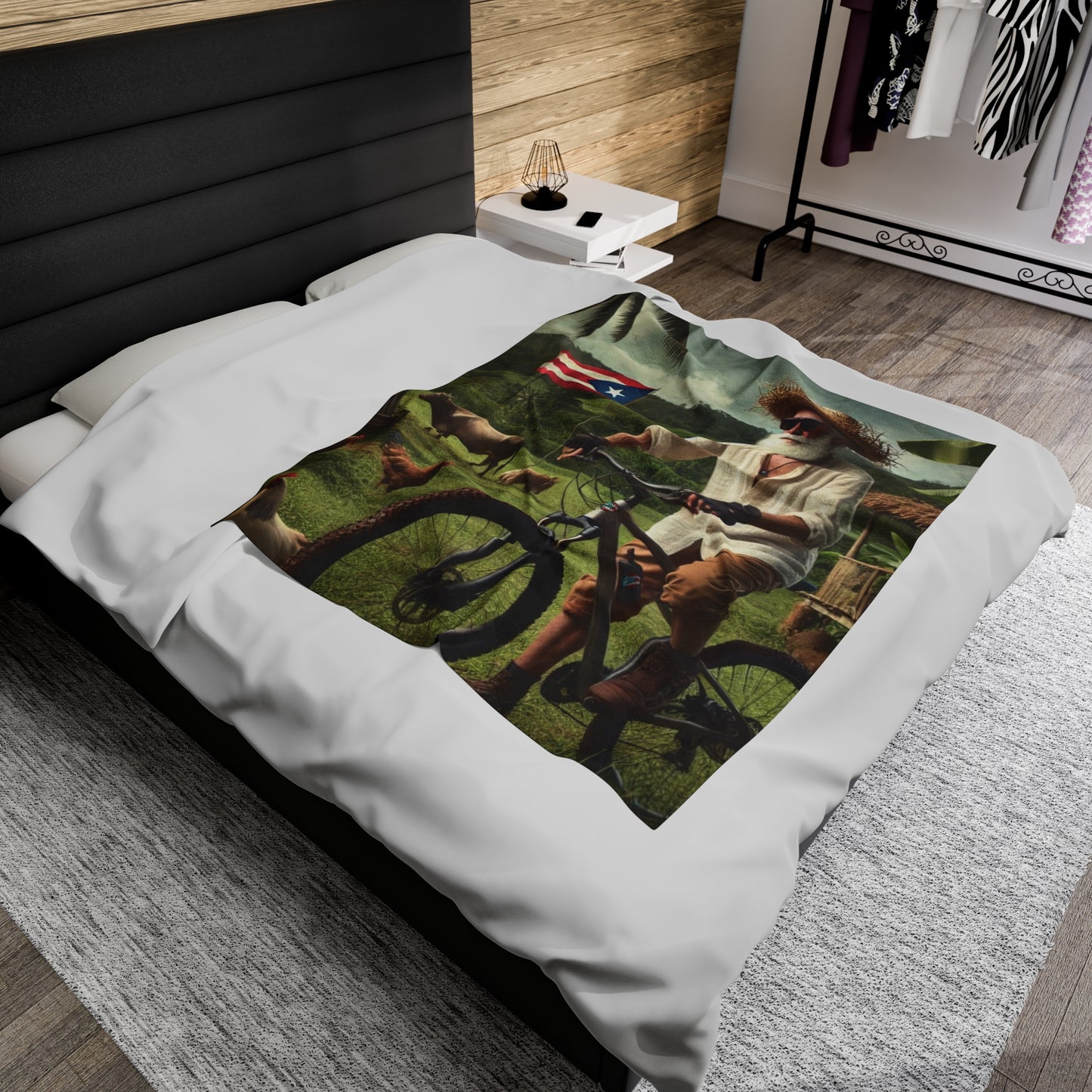Velveteen Plush Blanket - MTB PR Trals - El Jibaro MTB