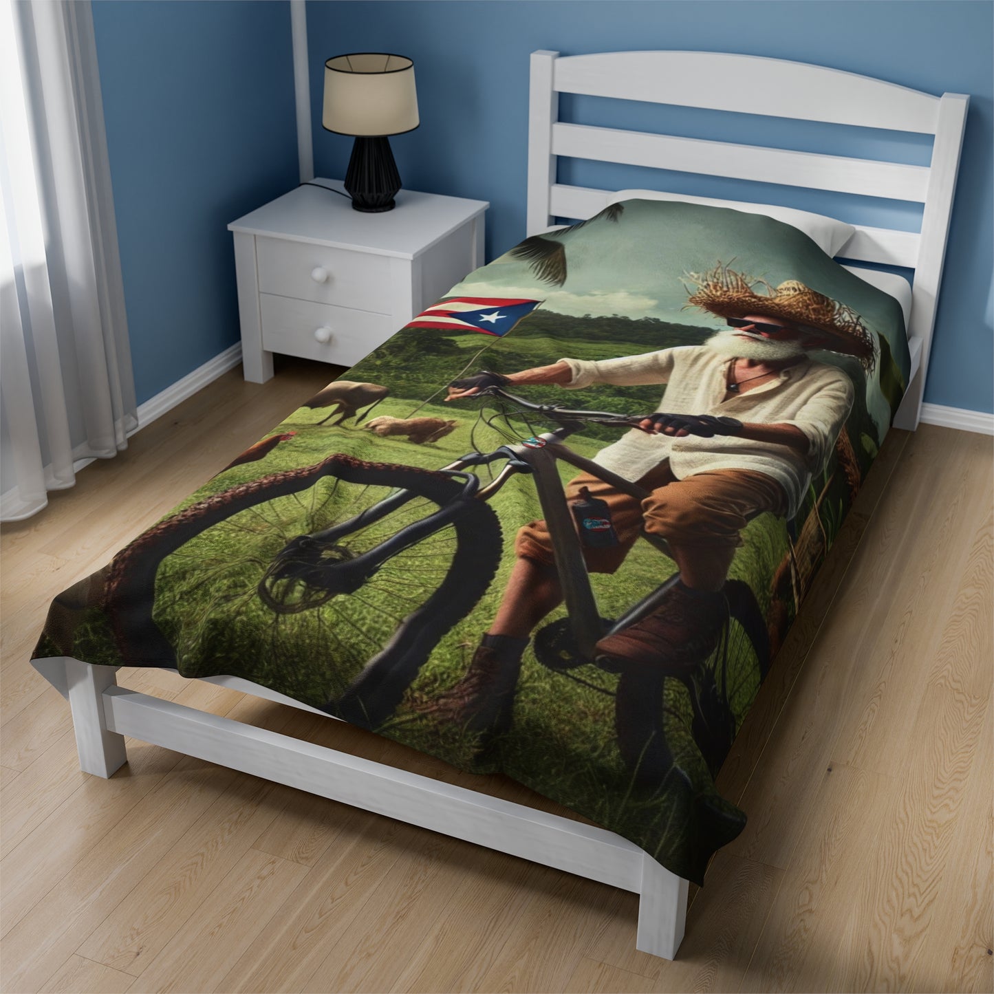 Velveteen Plush Blanket - MTB PR Trals - El Jibaro MTB