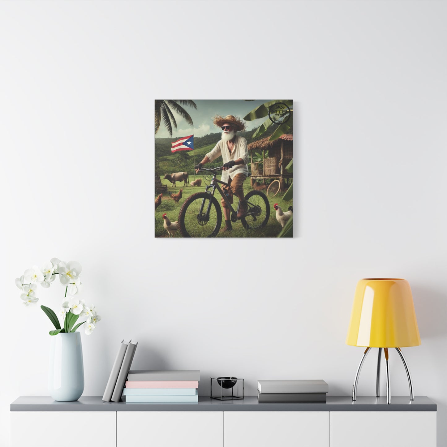 El Jibaro MTB - Matte Canvas, Stretched, 1.25"