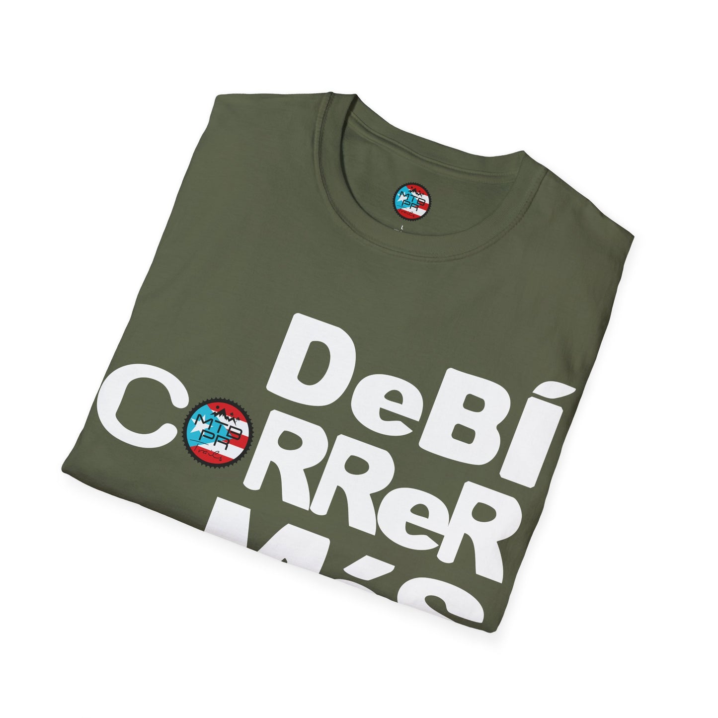 DeBI CoRReR MaS BICI - White - MTB PR TRAILS - Unisex Softstyle T-Shirt