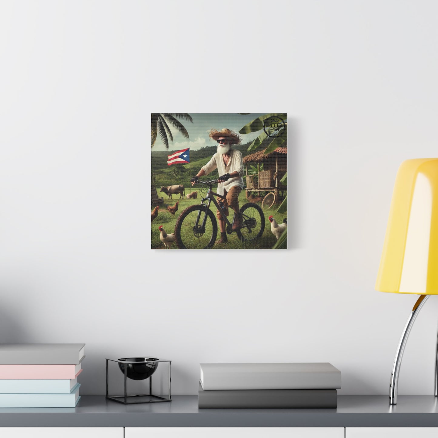 El Jibaro MTB - Matte Canvas, Stretched, 1.25"