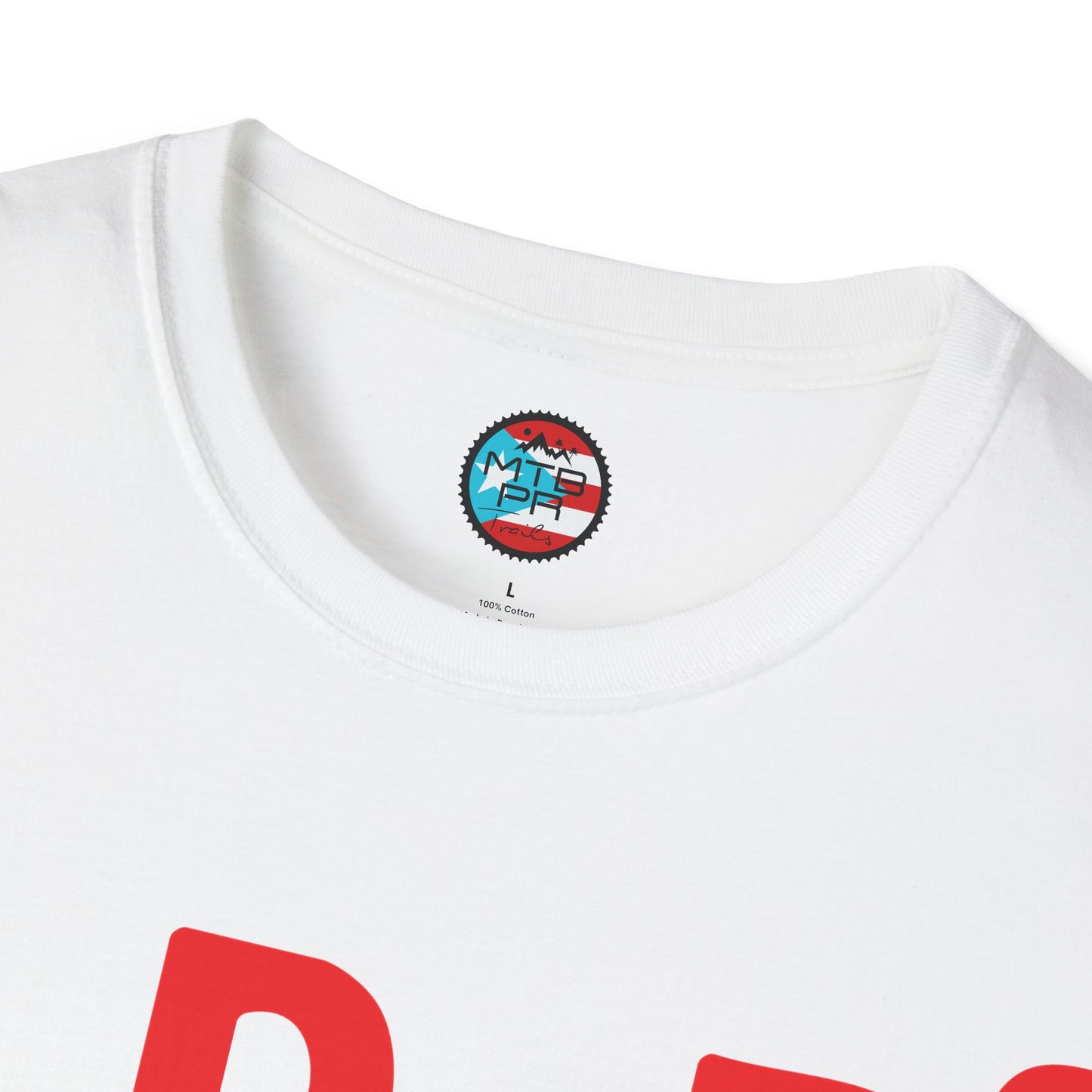 DeBI CoRReR MaS BICI - Bandera - MTB PR TRAILS - Unisex Softstyle T-Shirt