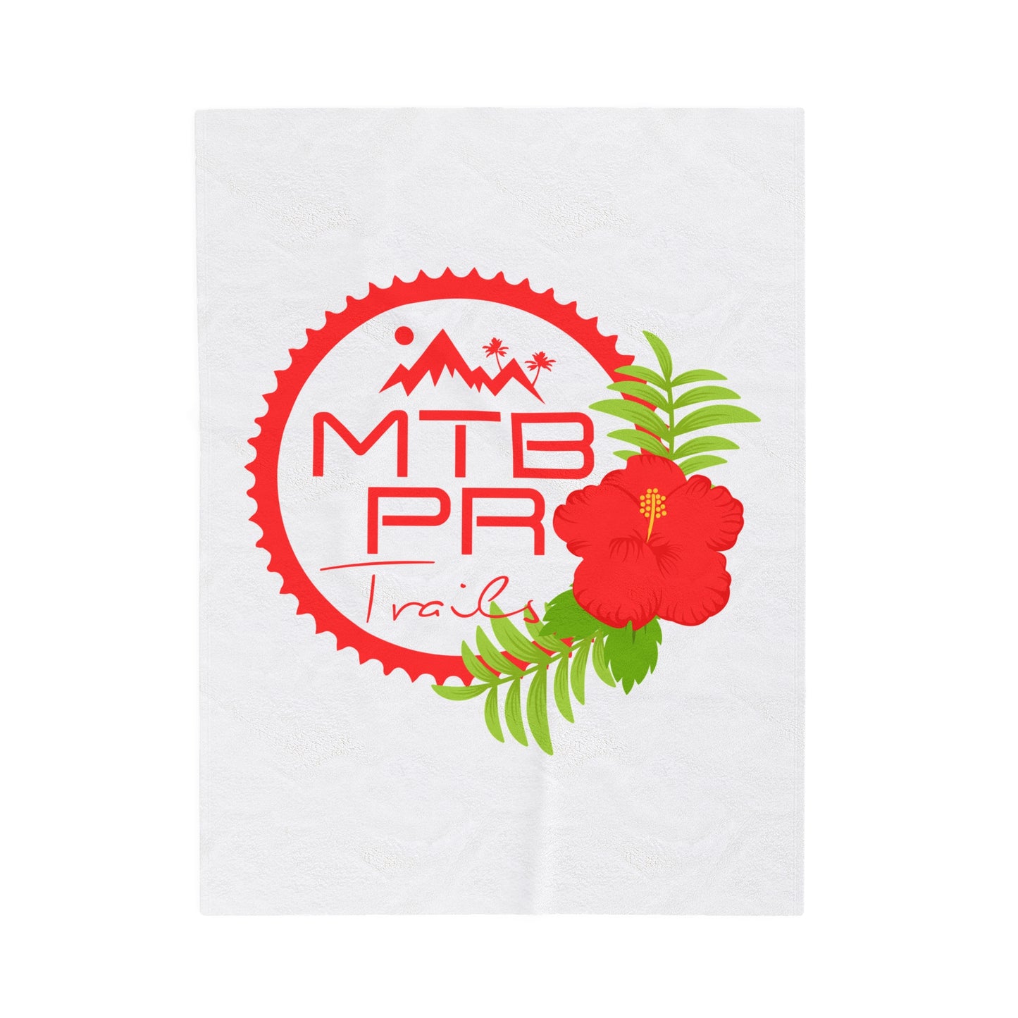 Velveteen Plush Blanket - MTB PR Trals - Amapola