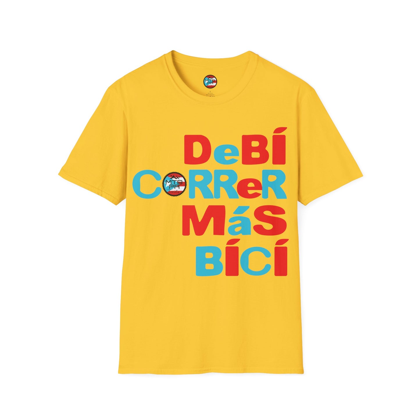 DeBI CoRReR MaS BICI - Bandera - MTB PR TRAILS - Unisex Softstyle T-Shirt